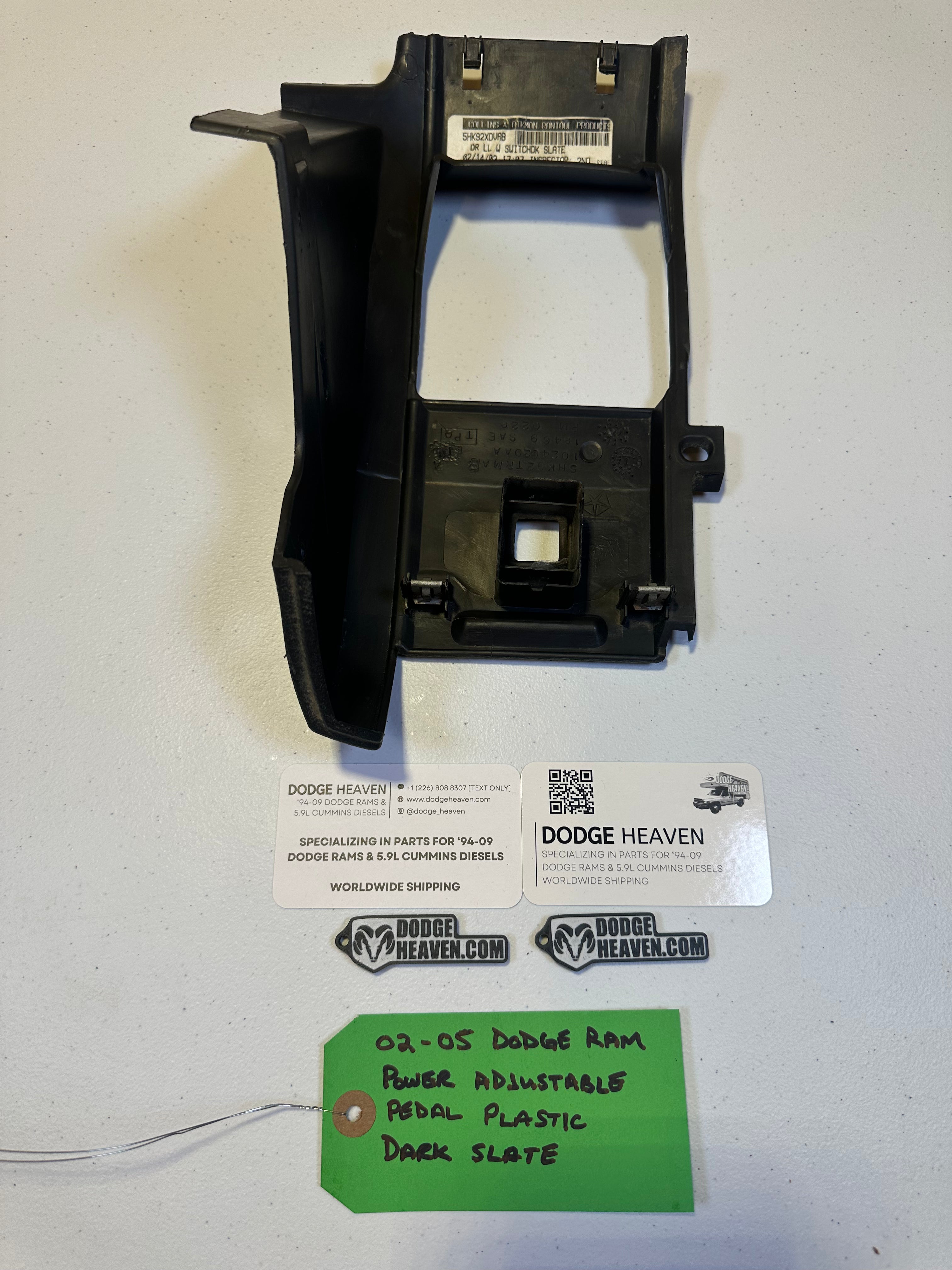 2002-2005 Dodge Ram Power Adjustable Pedal Trim Bezel  Slate Grey (OEM)