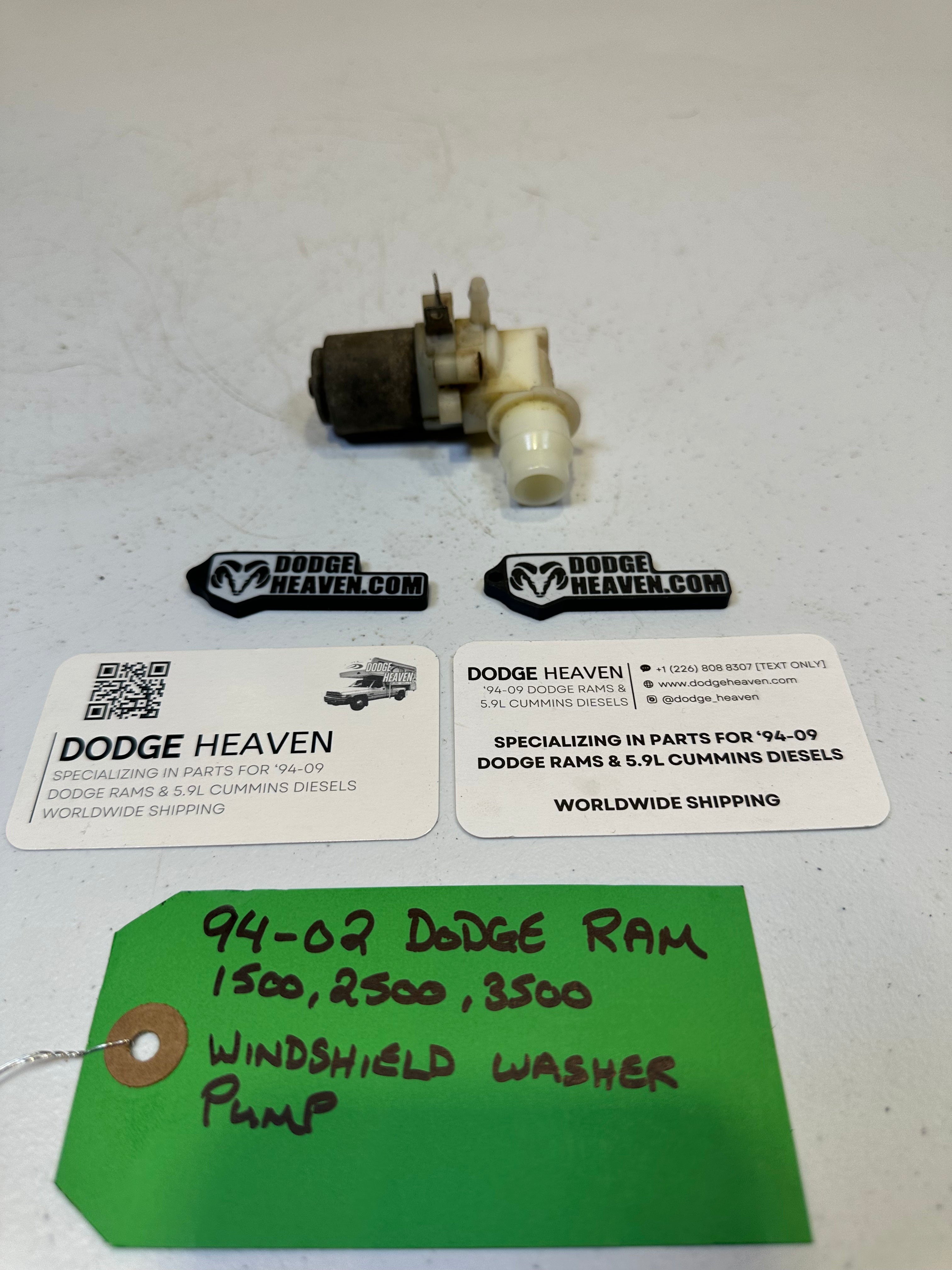 1994-2002 Dodge Ram 1500 2500 3500 Windshield Washer Fluid Pump (OEM)
