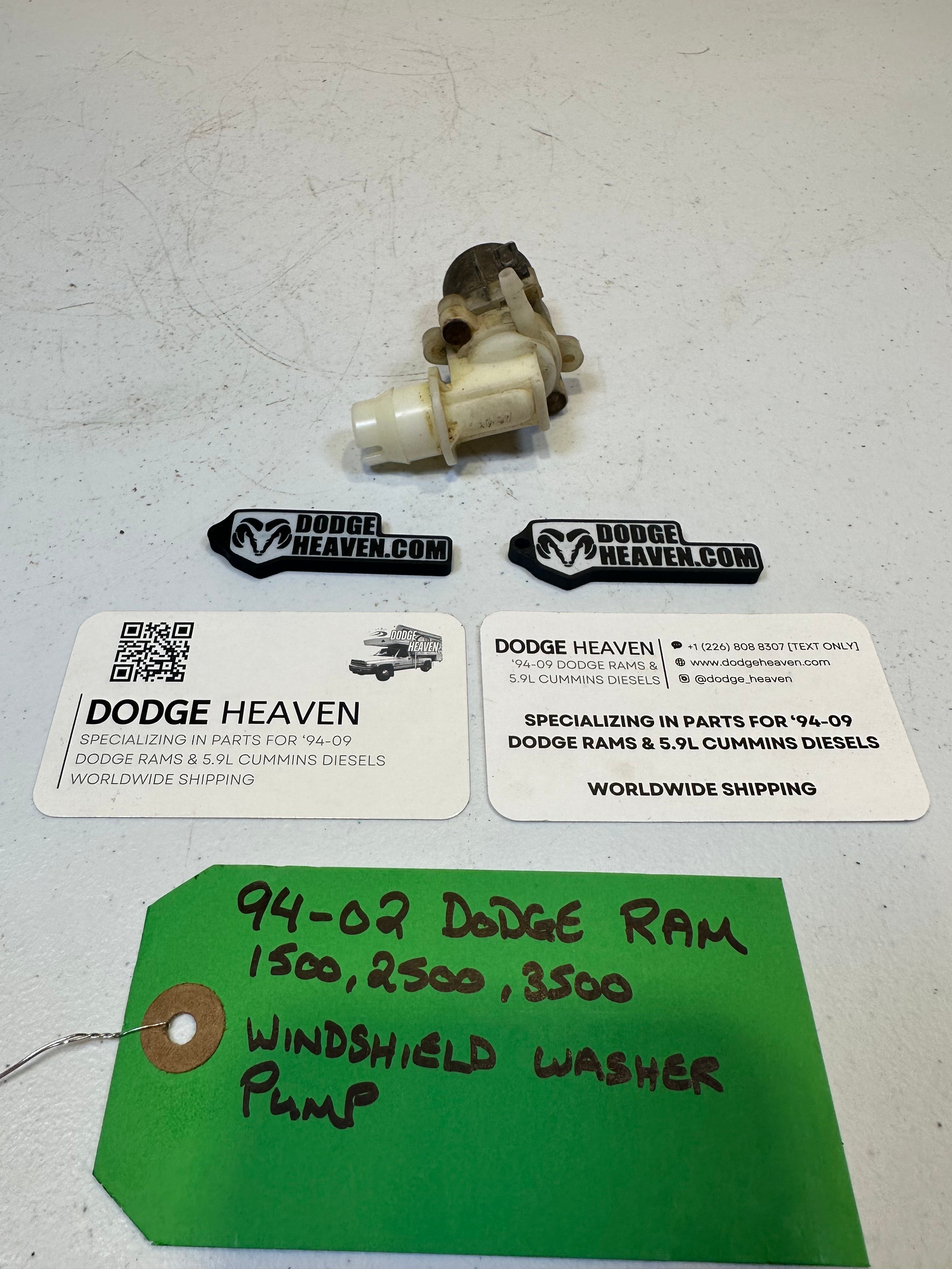 1994-2002 Dodge Ram 1500 2500 3500 Windshield Washer Fluid Pump (OEM)
