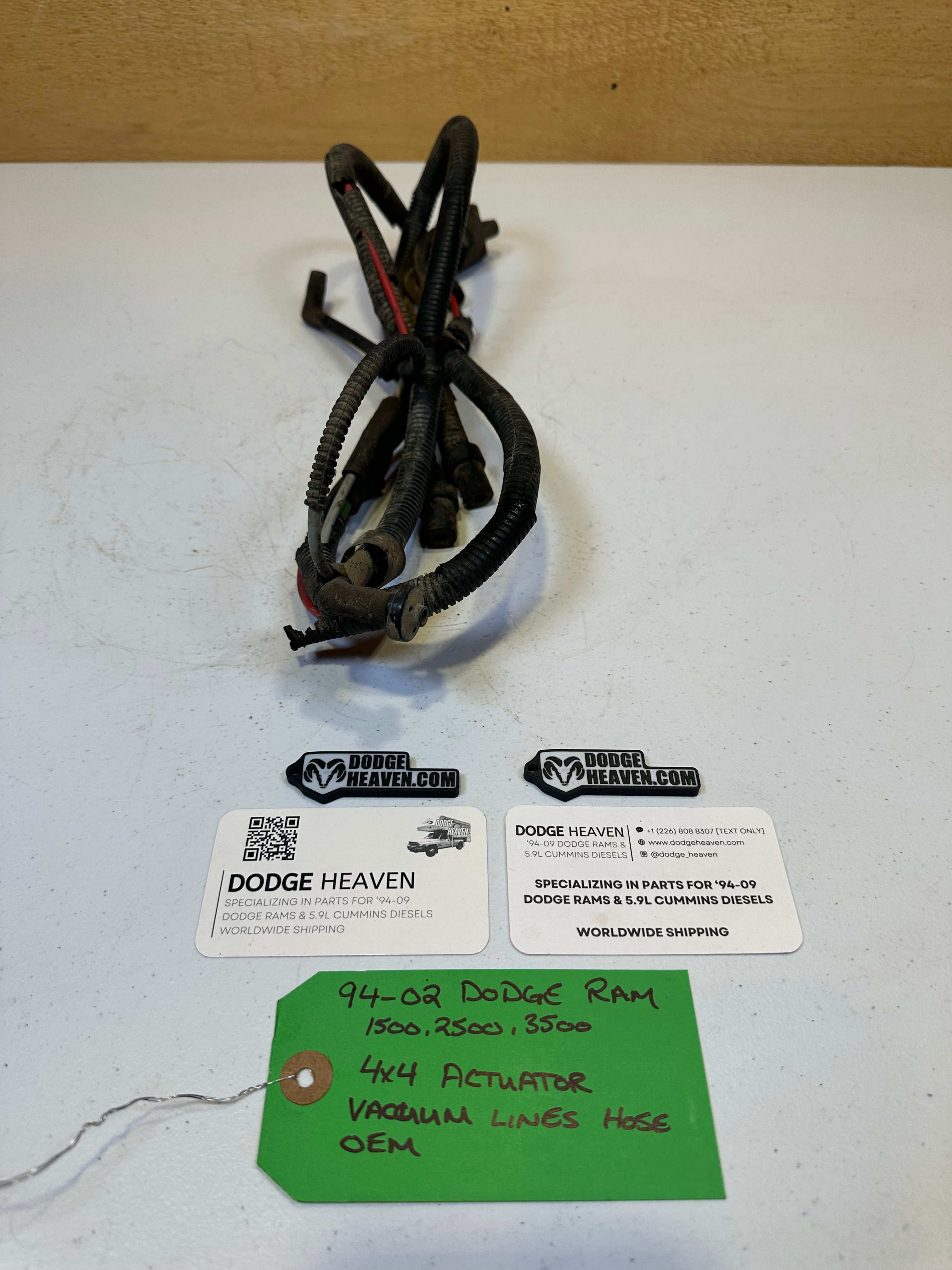 1994-2002 Dodge Ram Transfer Case 4x4 Actuator Vacuum Lines (OEM)