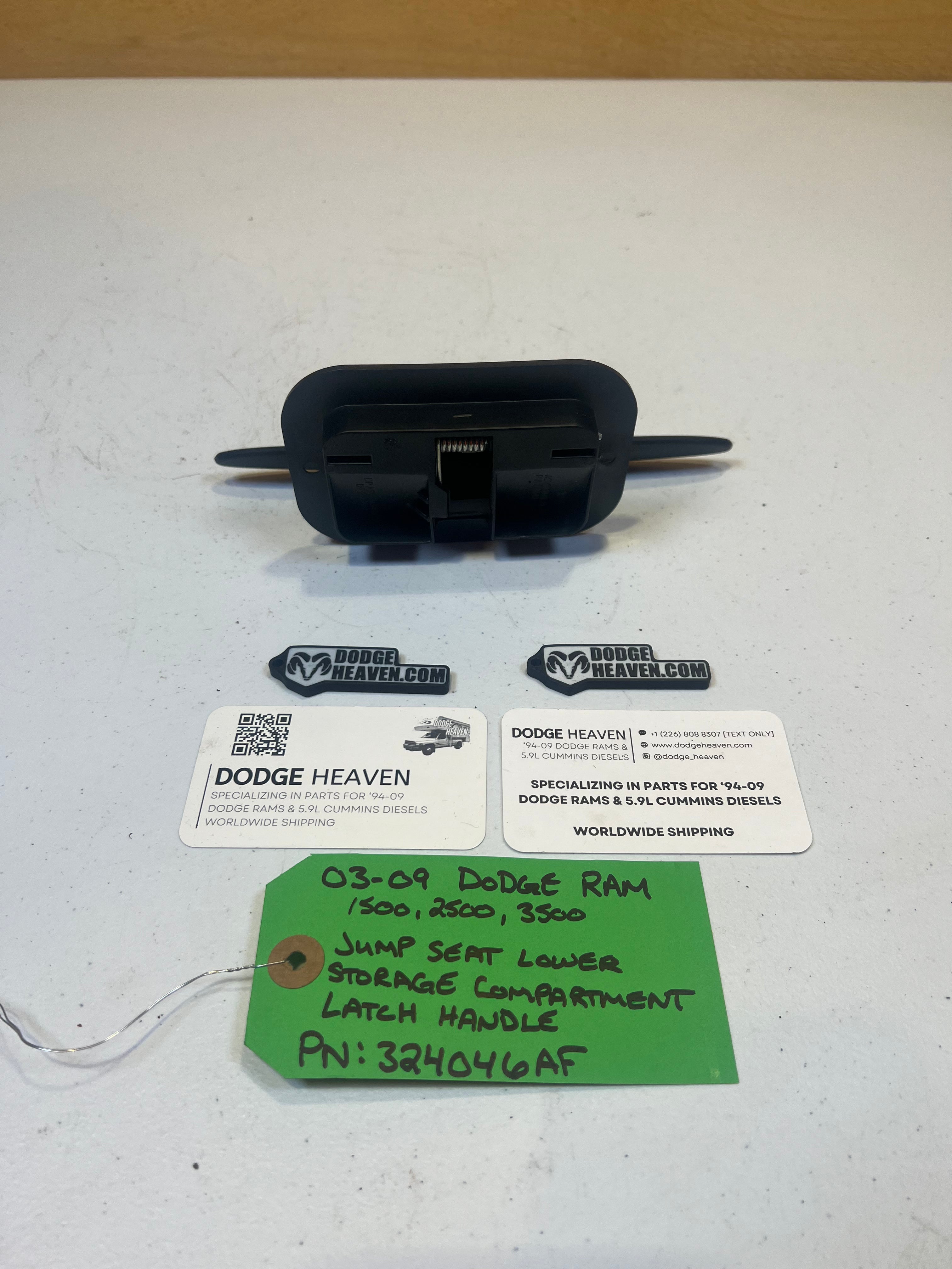 2003-2009 Dodge Ram Jumper Seat Lower Storage Latch Handle