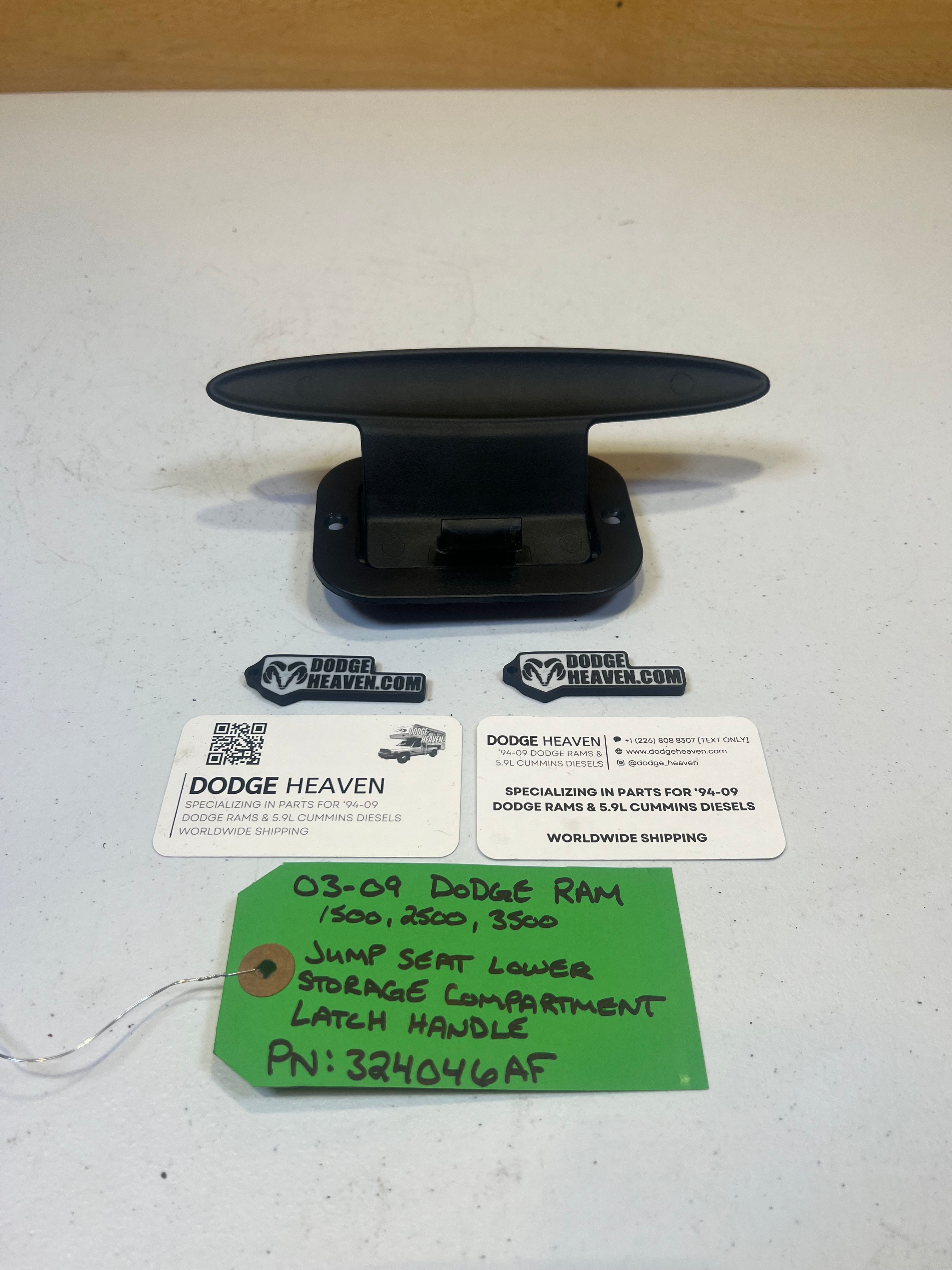 2003-2009 Dodge Ram Jumper Seat Lower Storage Latch Handle
