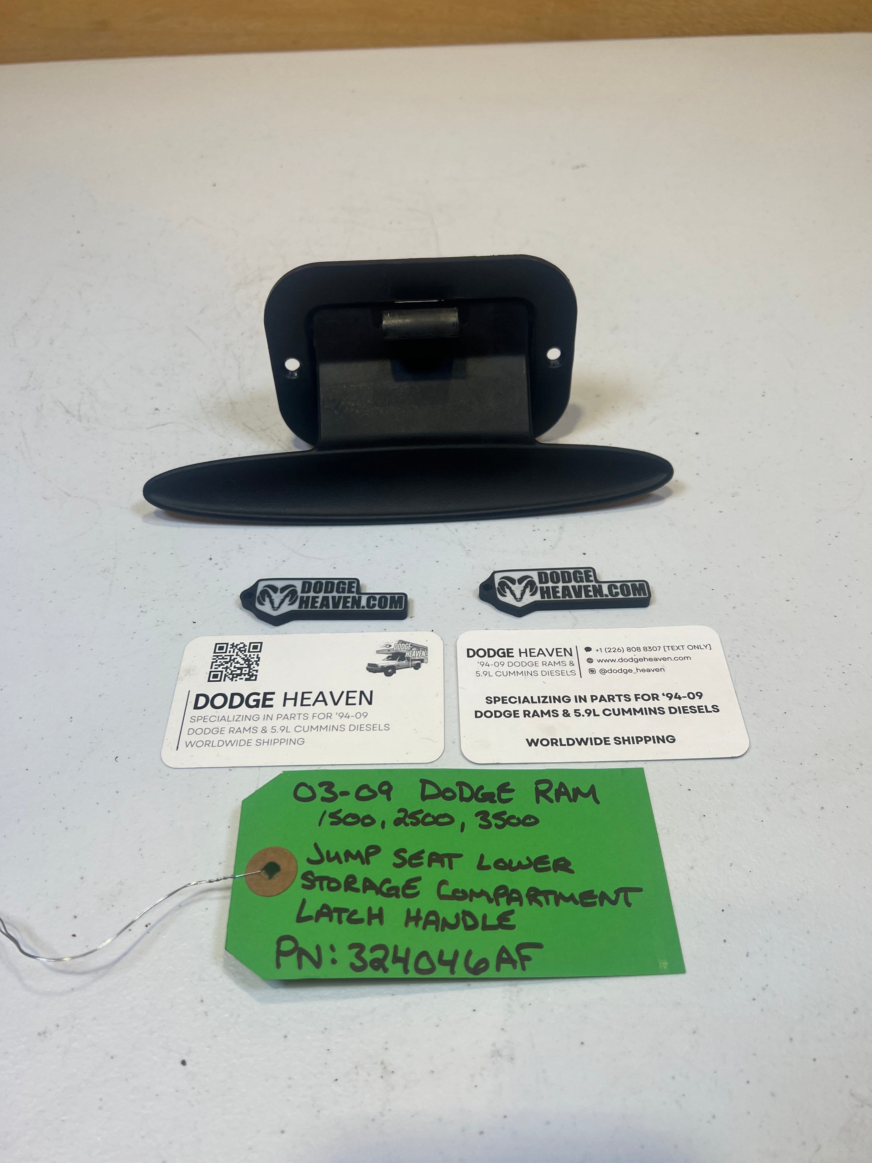 2003-2009 Dodge Ram Jumper Seat Lower Storage Latch Handle