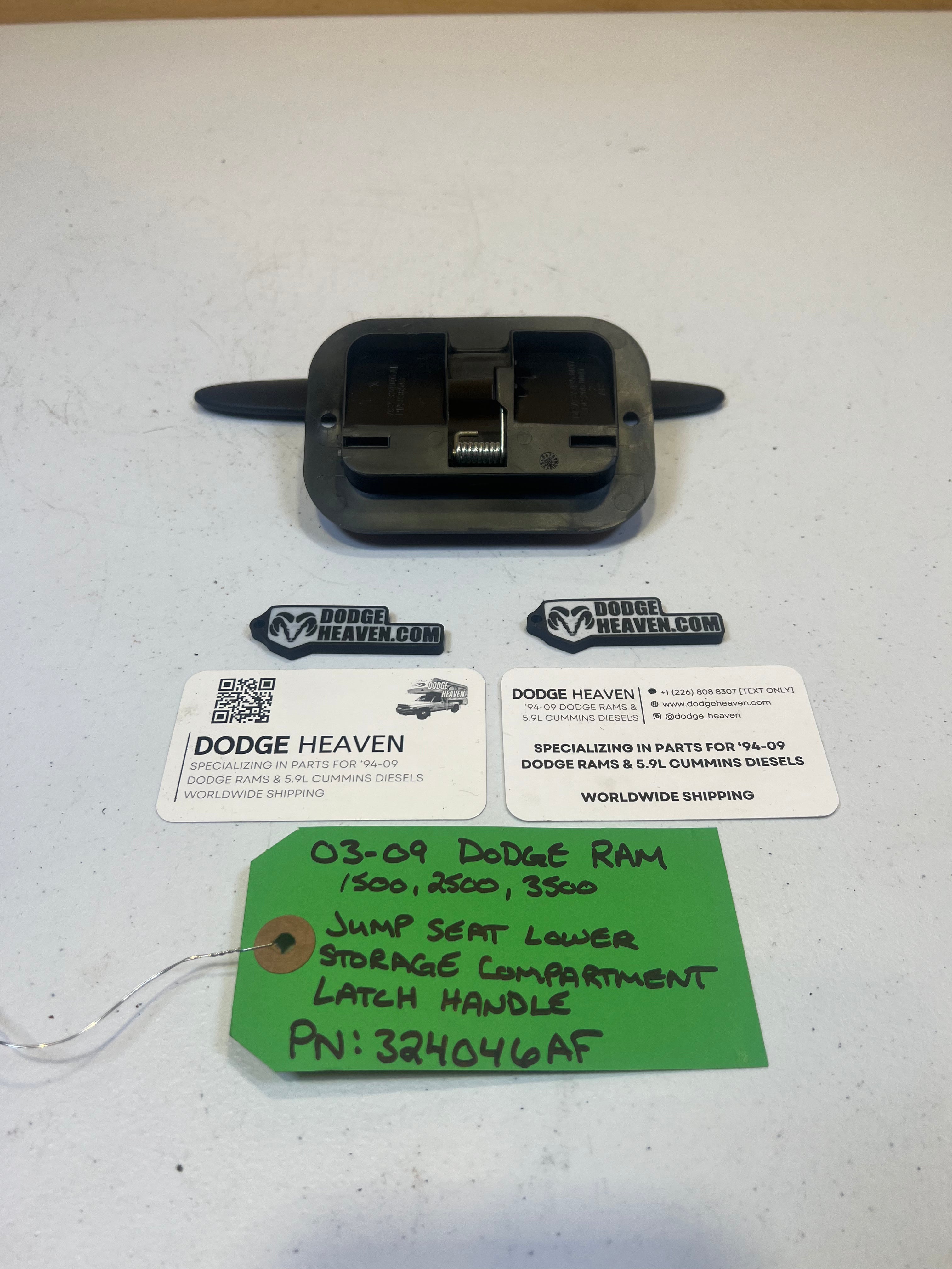 2003-2009 Dodge Ram Jumper Seat Lower Storage Latch Handle