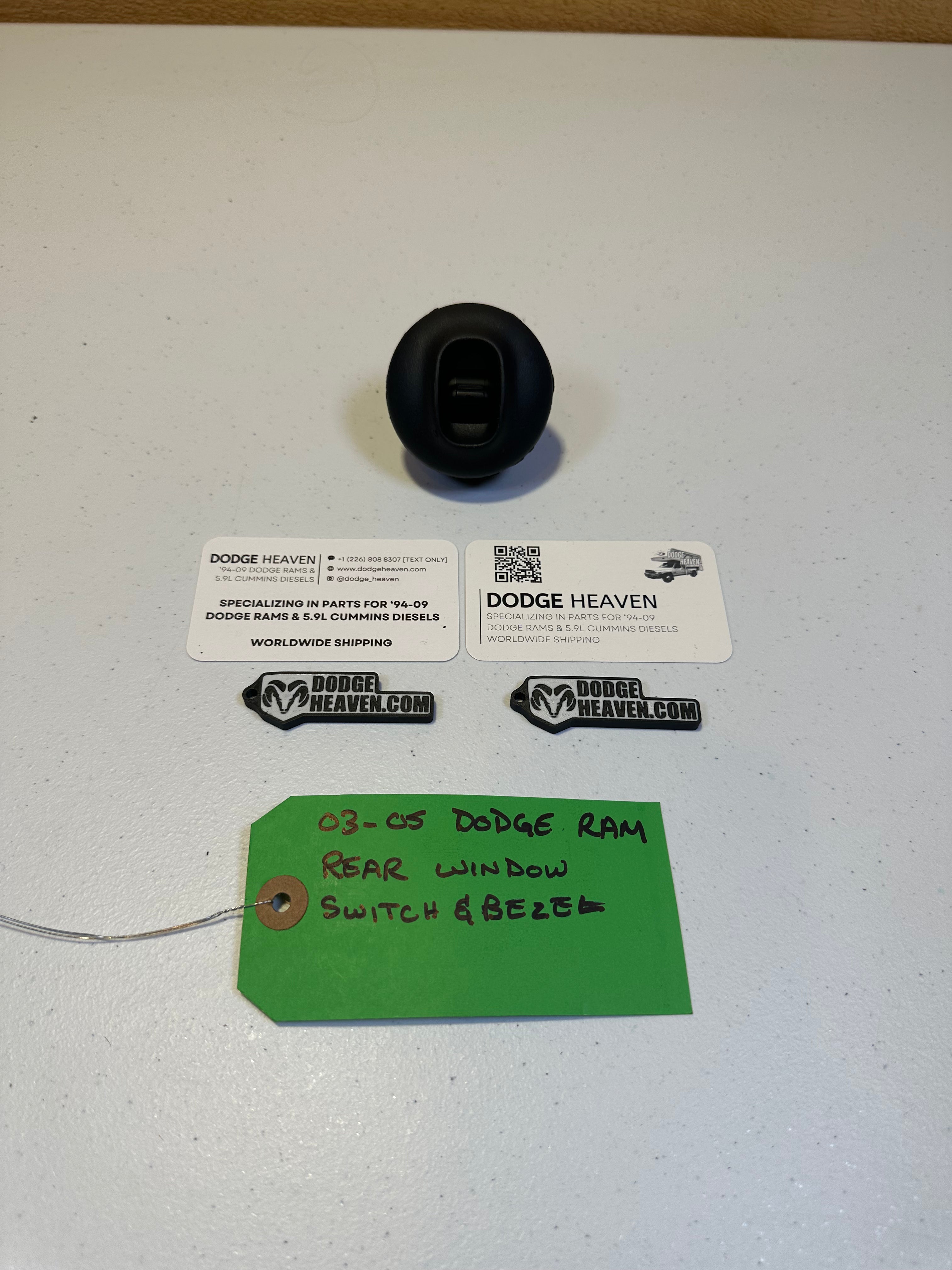 2002-2005 Dodge Ram Rear Window Switch & Bezel Slate Grey