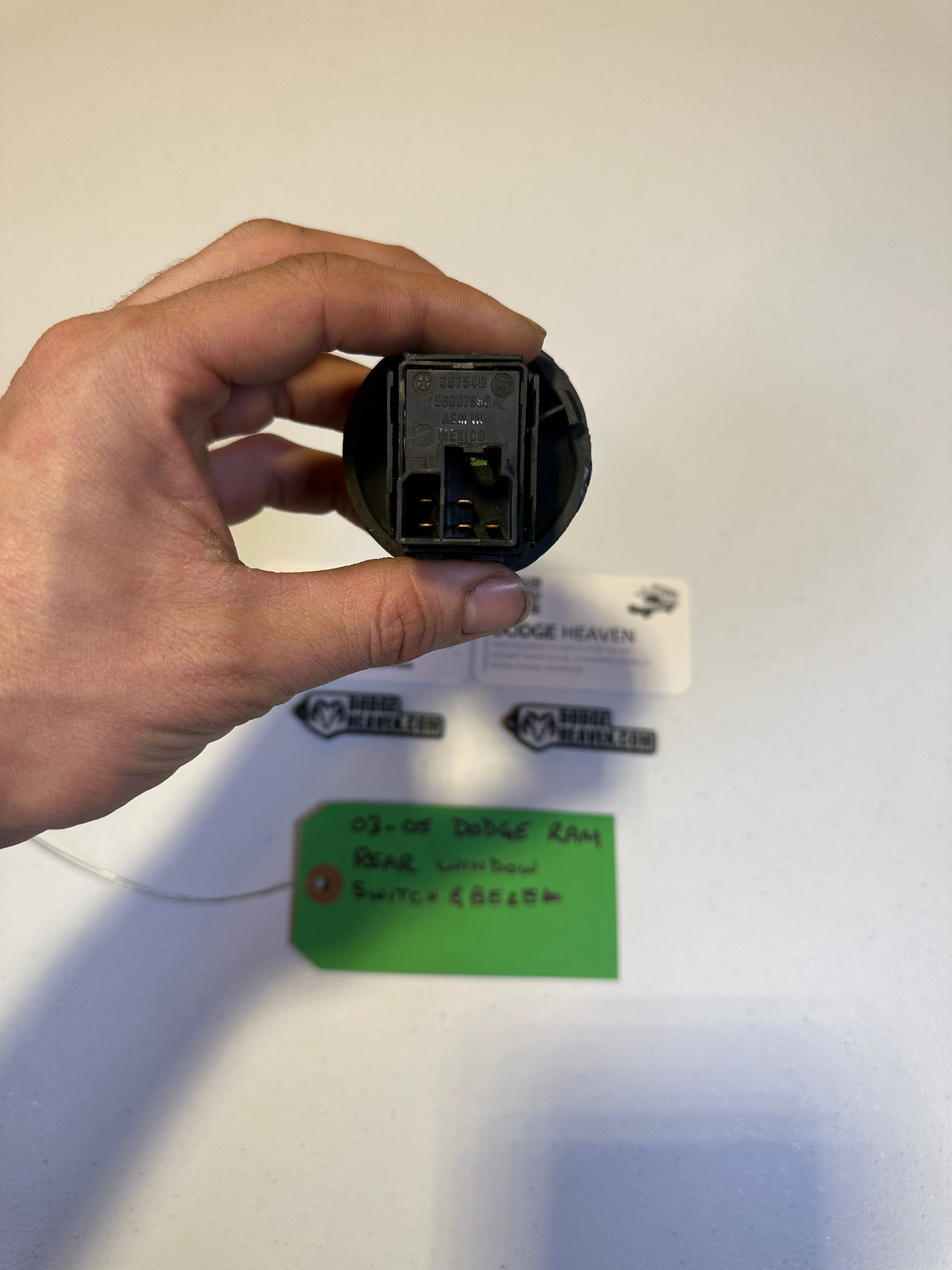 2002-2005 Dodge Ram Rear Window Switch & Bezel Slate Grey