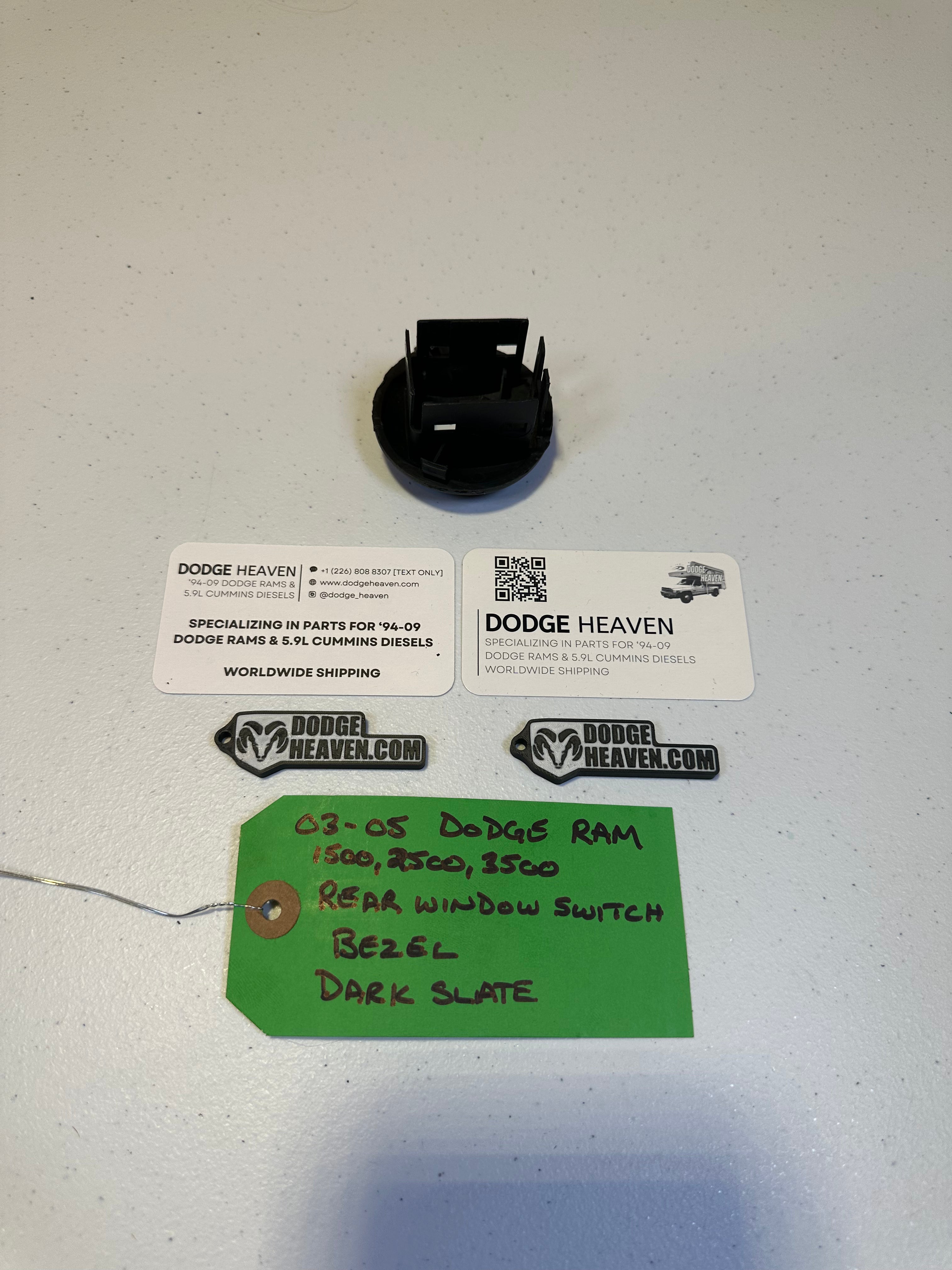 2002-2005 Dodge Ram Rear Window Switch Switch Bezel / Trim Cover Slate Grey