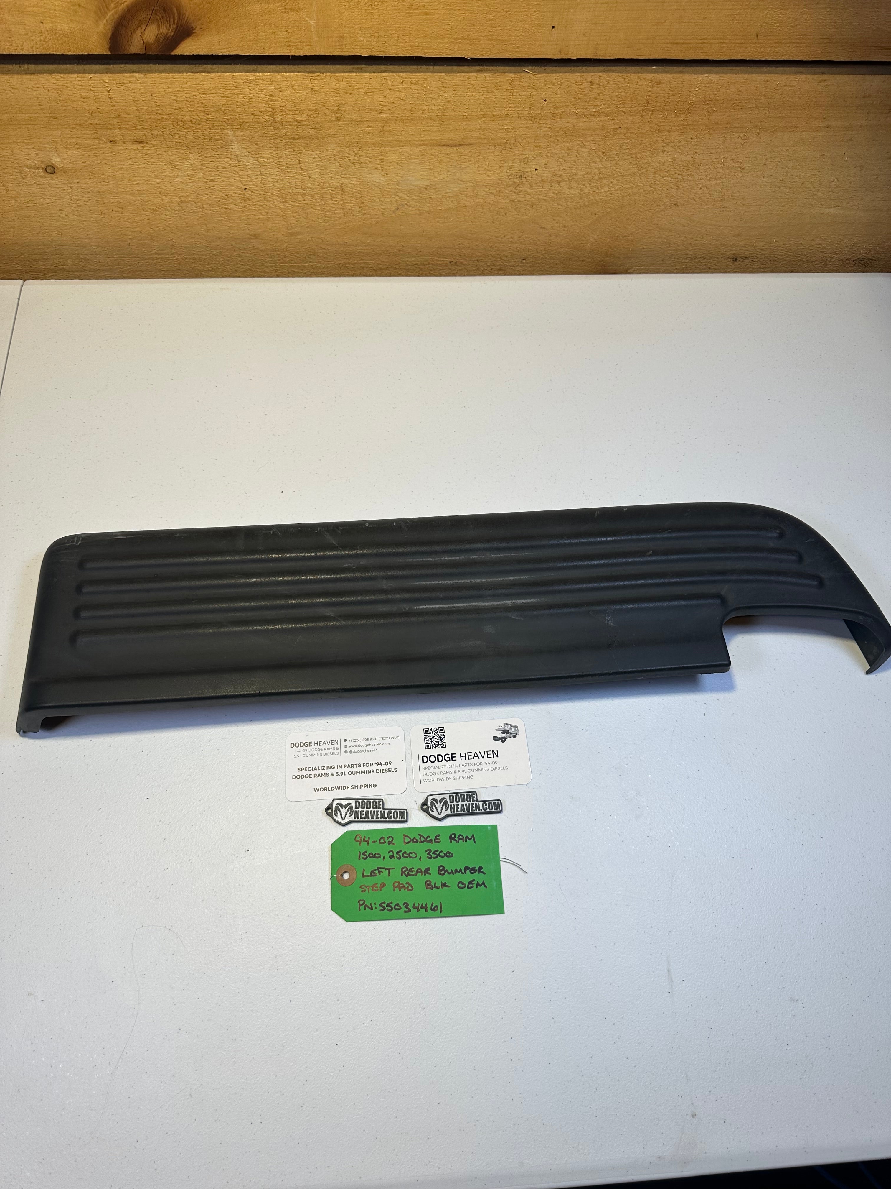 1998-2002 Dodge Ram 1500 2500 3500 Left Rear Bumper Pad Cover