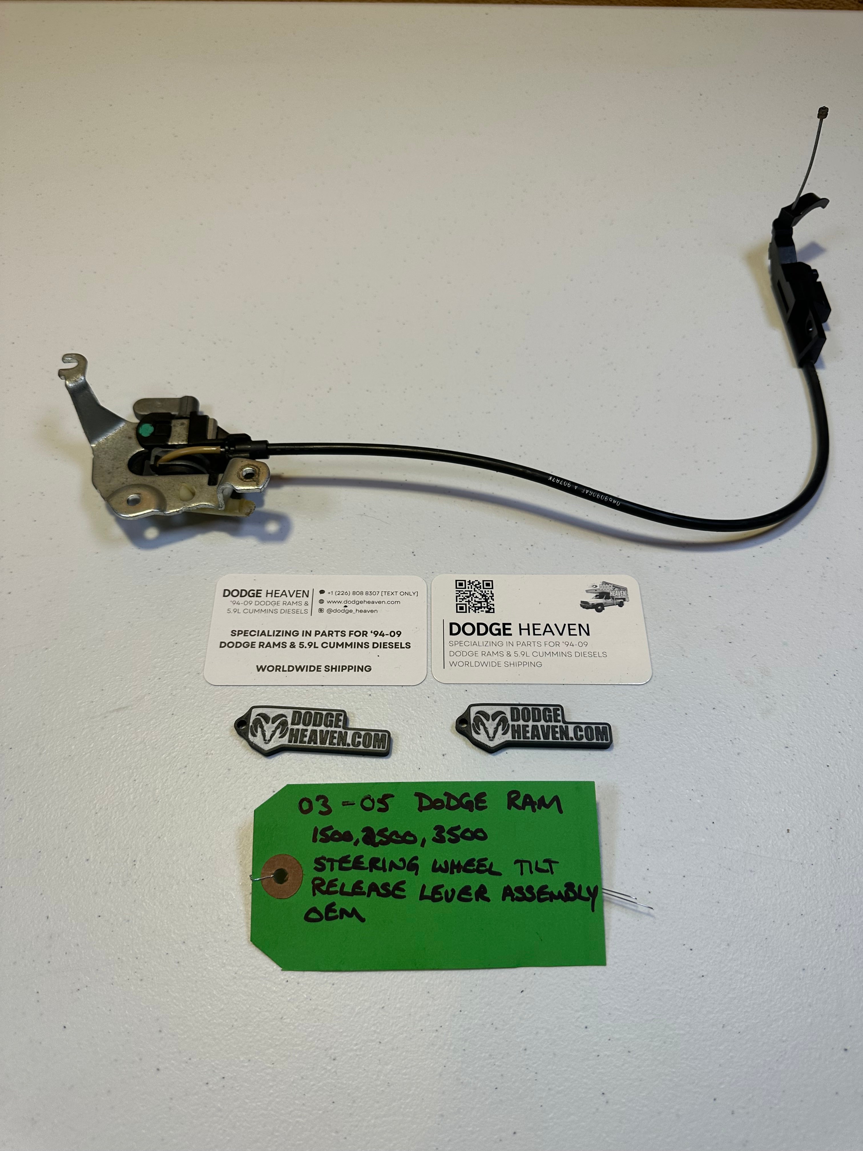 2002-2005 Dodge Ram 1500 2500 3500 Steering Wheel Tilt Release Assembly