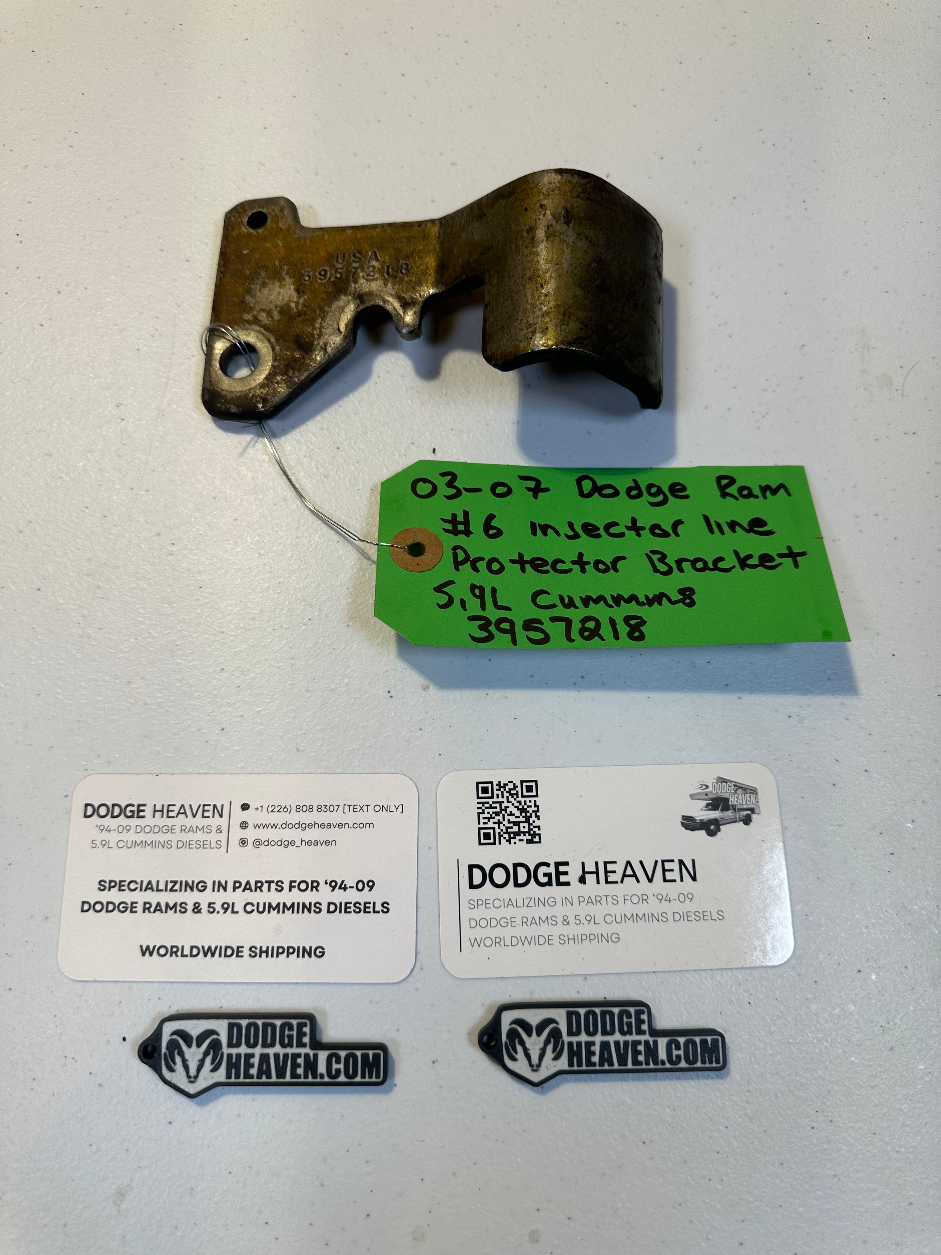 2003-2007 Dodge Ram 2500 3500 5.9L Cummins #6 Injector Line Protector Bracket