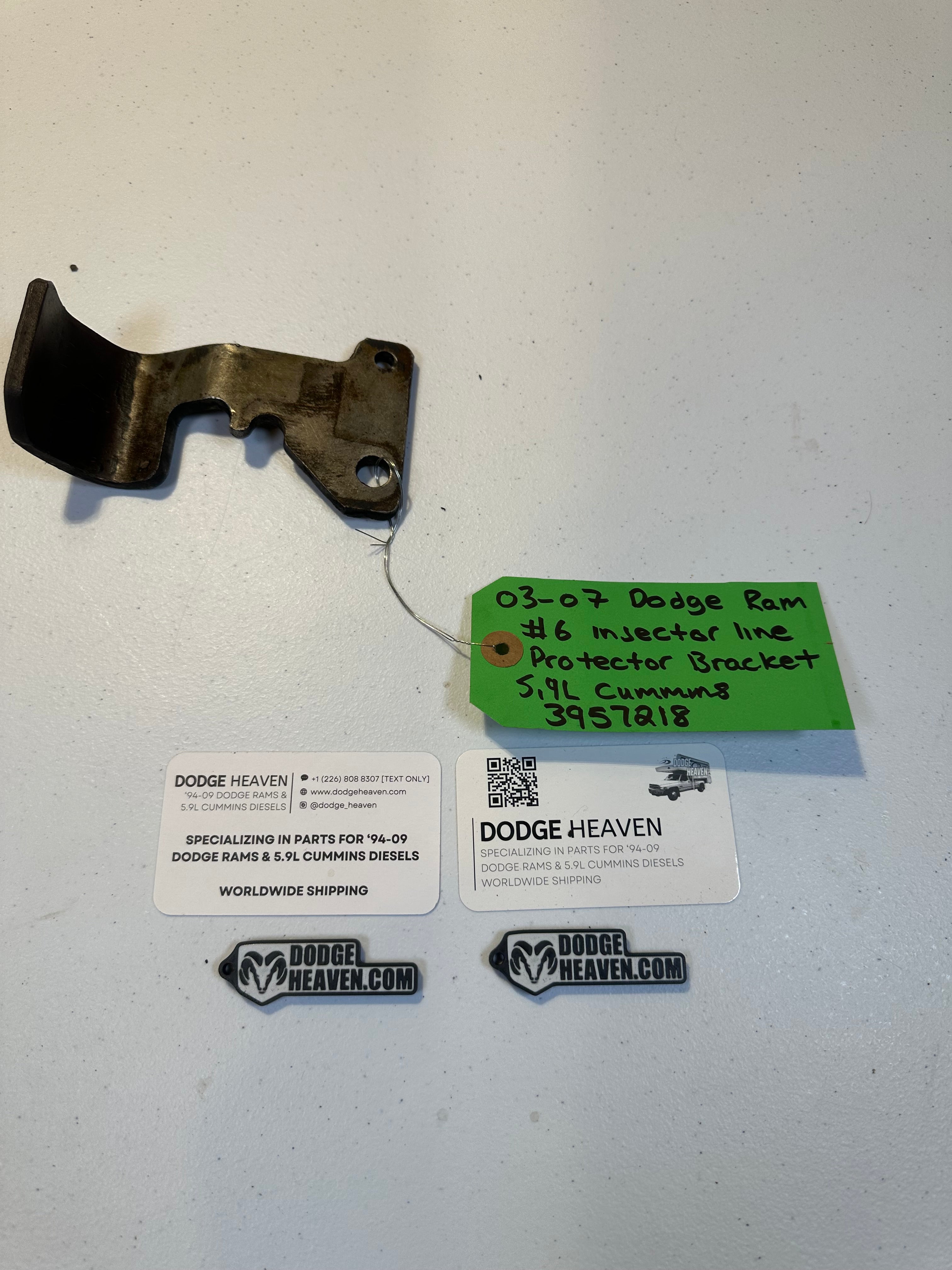 2003-2007 Dodge Ram 2500 3500 5.9L Cummins #6 Injector Line Protector Bracket
