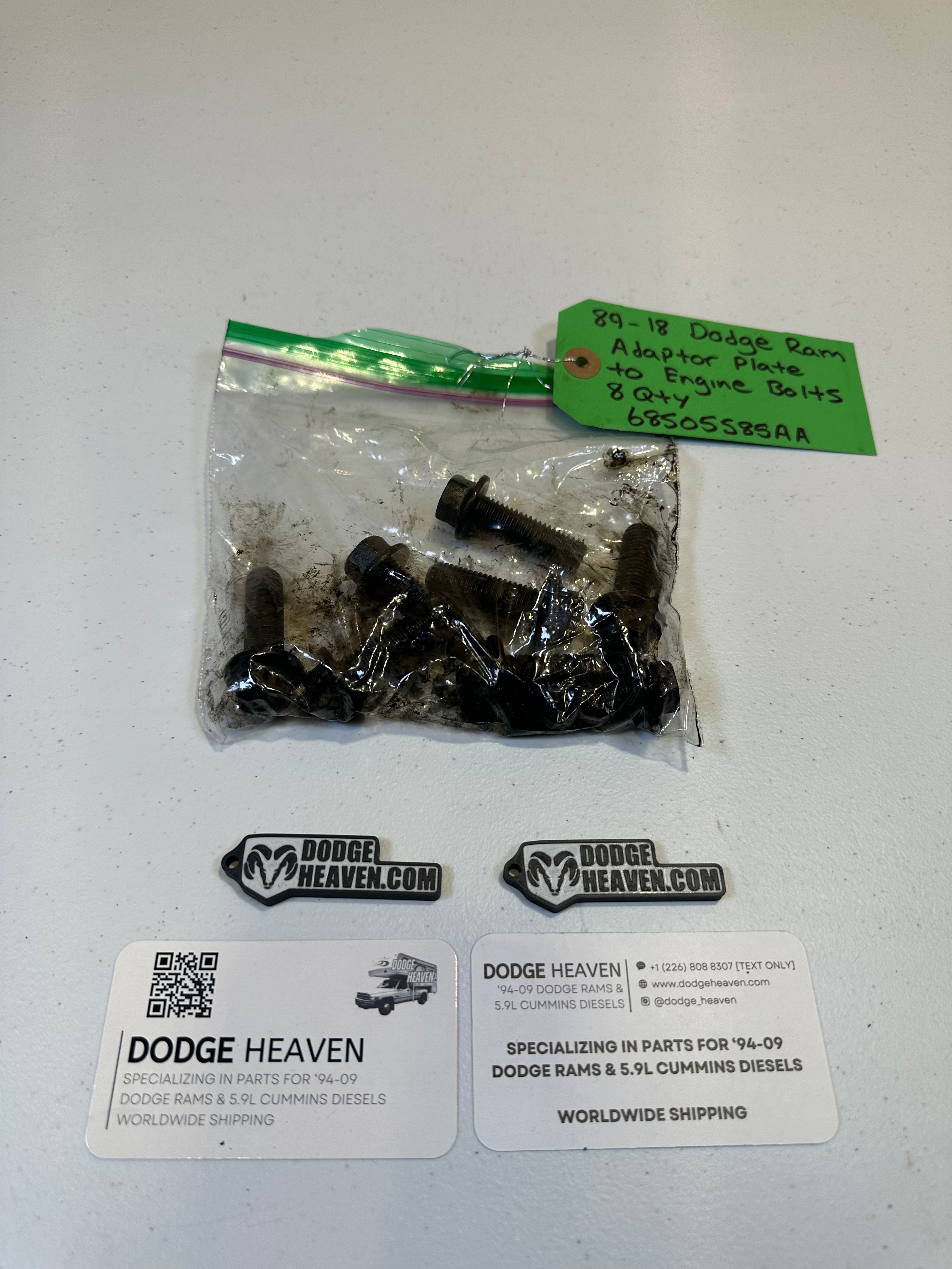 1989-2018 Dodge Ram 5.9L Cummins Adaptor Plate To Engine Bolts Qty 8