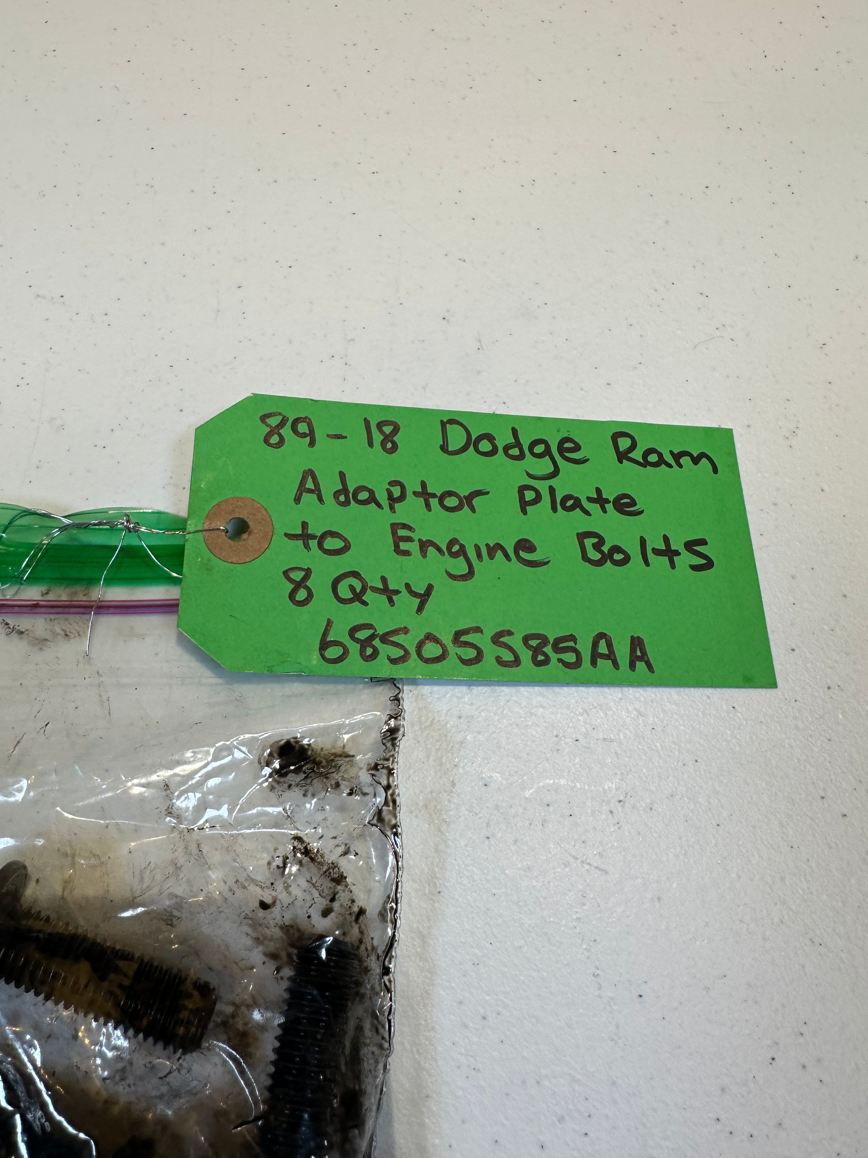1989-2018 Dodge Ram 5.9L Cummins Adaptor Plate To Engine Bolts Qty 8