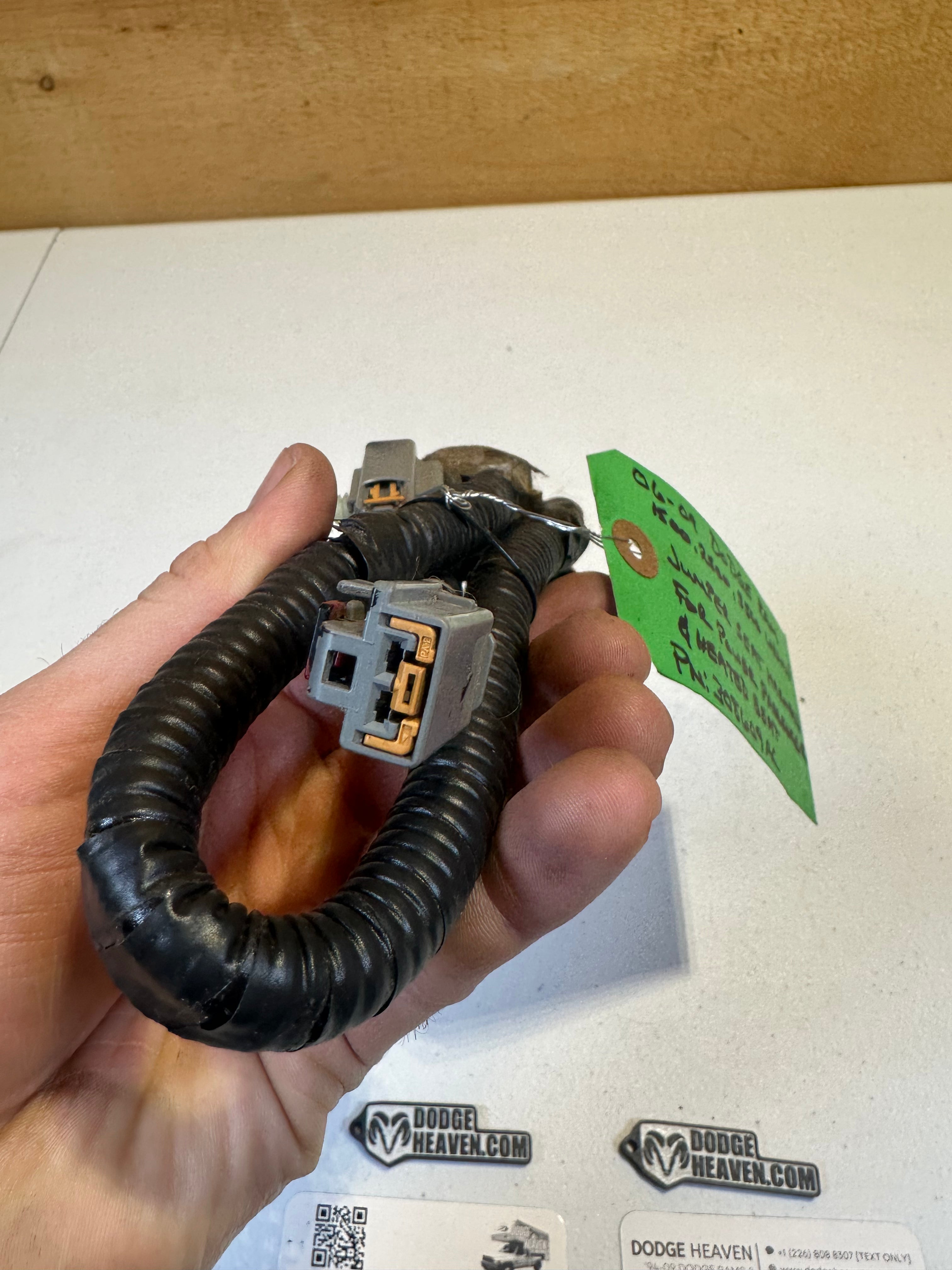 2006-2009 Dodge Ram Jumper Seat Harness Passenger Power & Heated Seats