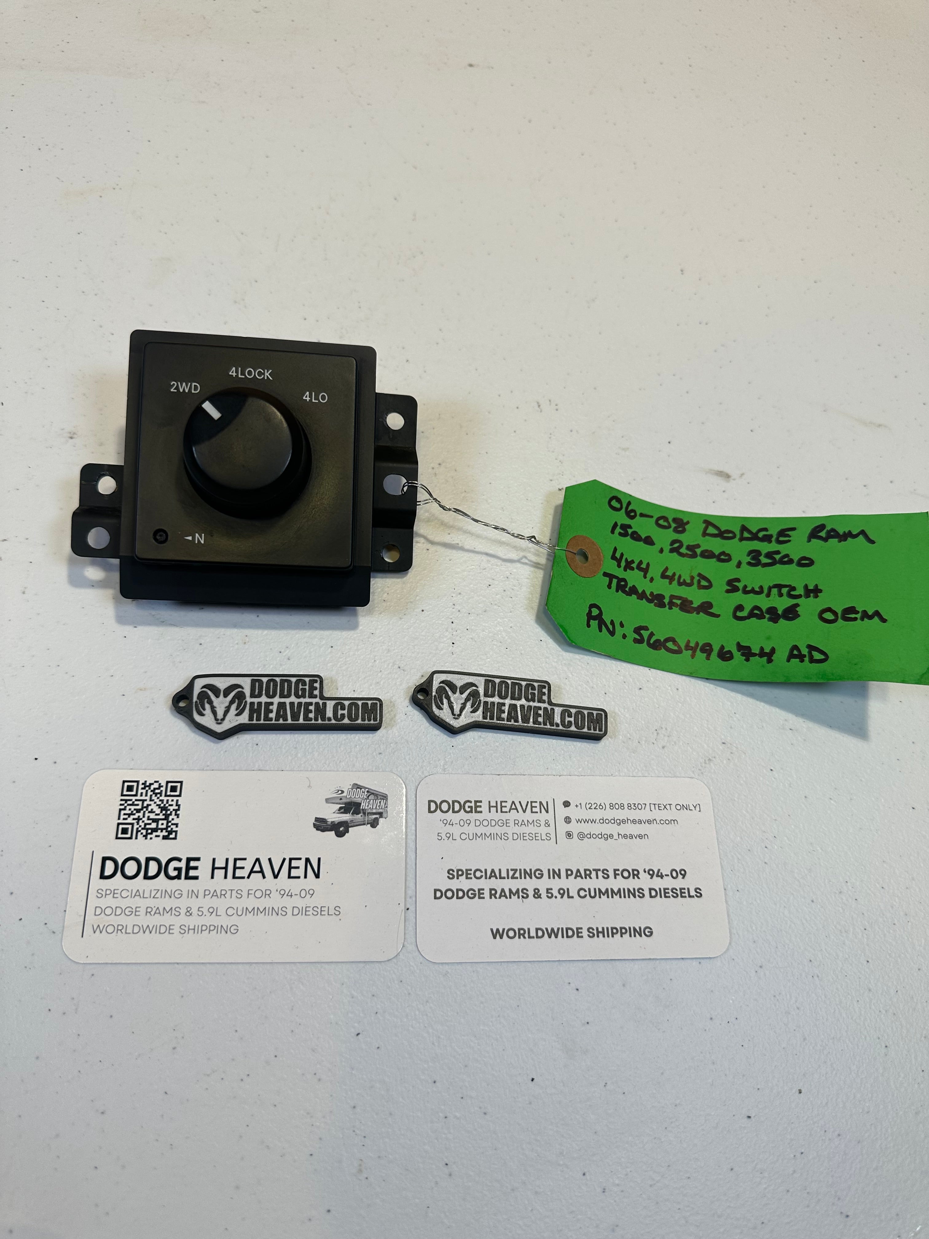 2006-2009 Dodge Ram 4x4 4wd Transfer Case switch 1500 2500 3500