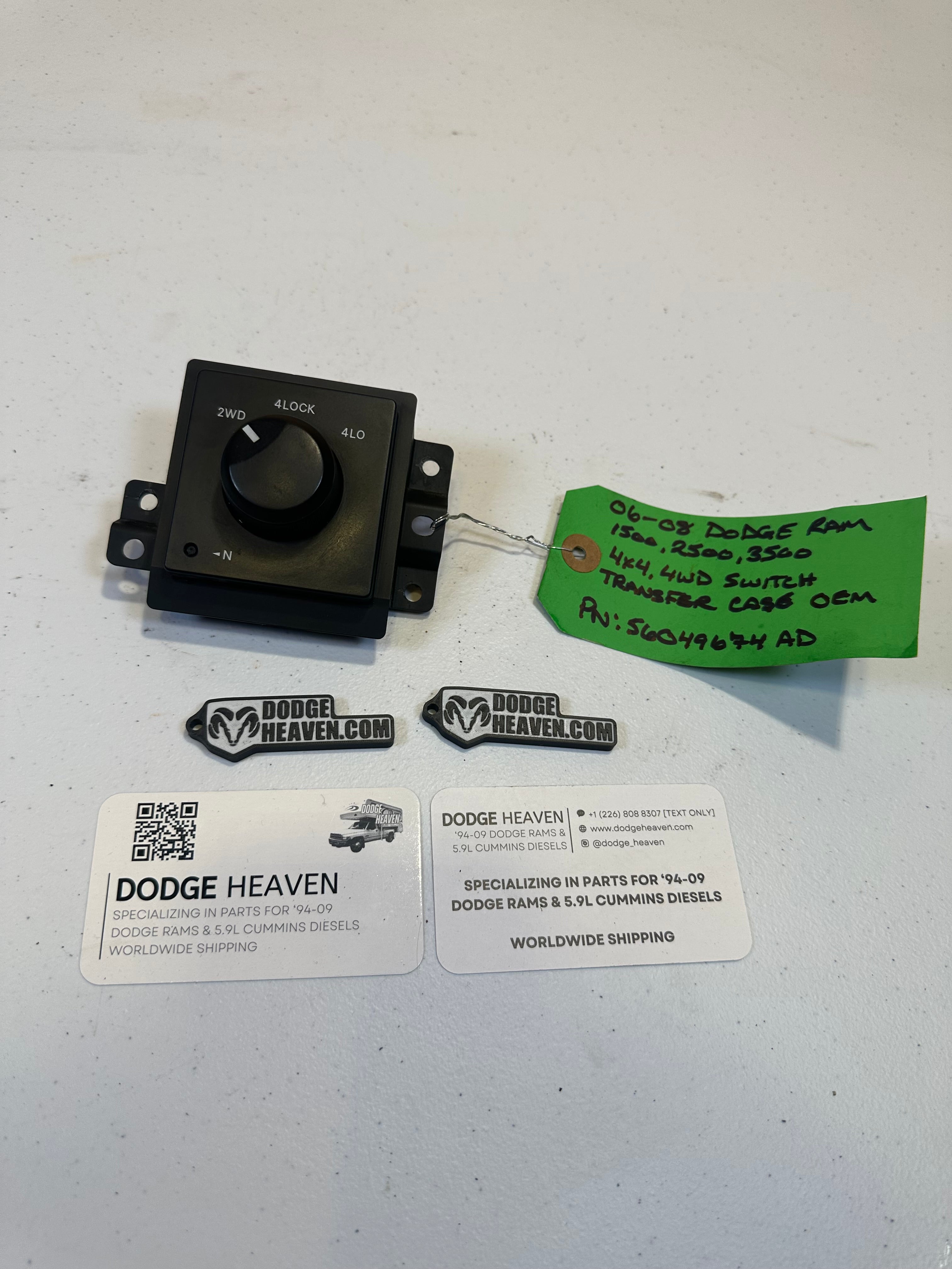 2006-2009 Dodge Ram 4x4 4wd Transfer Case switch 1500 2500 3500