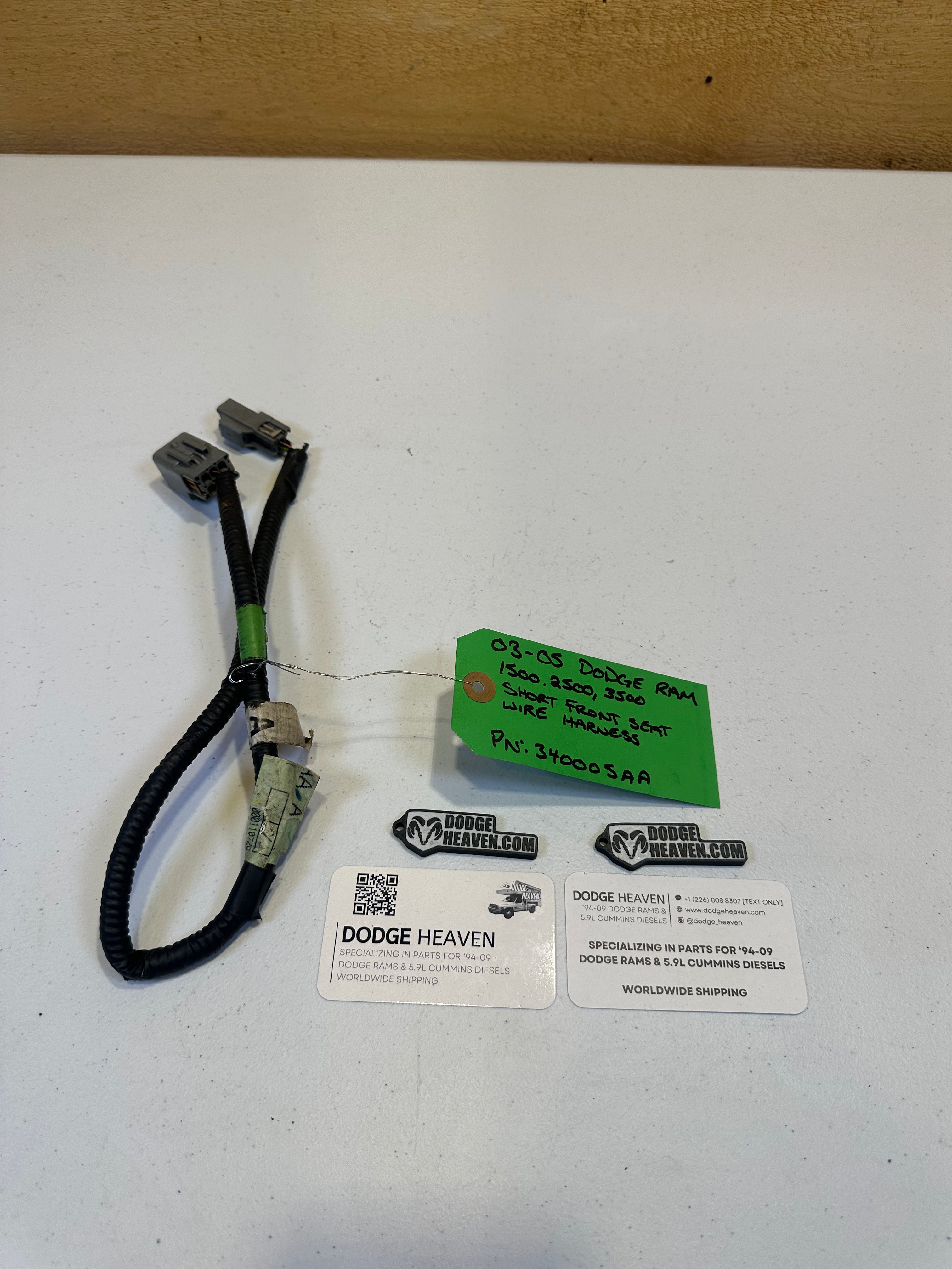 2003-2005 Dodge Ram Front Seat Adapter Wire Harness