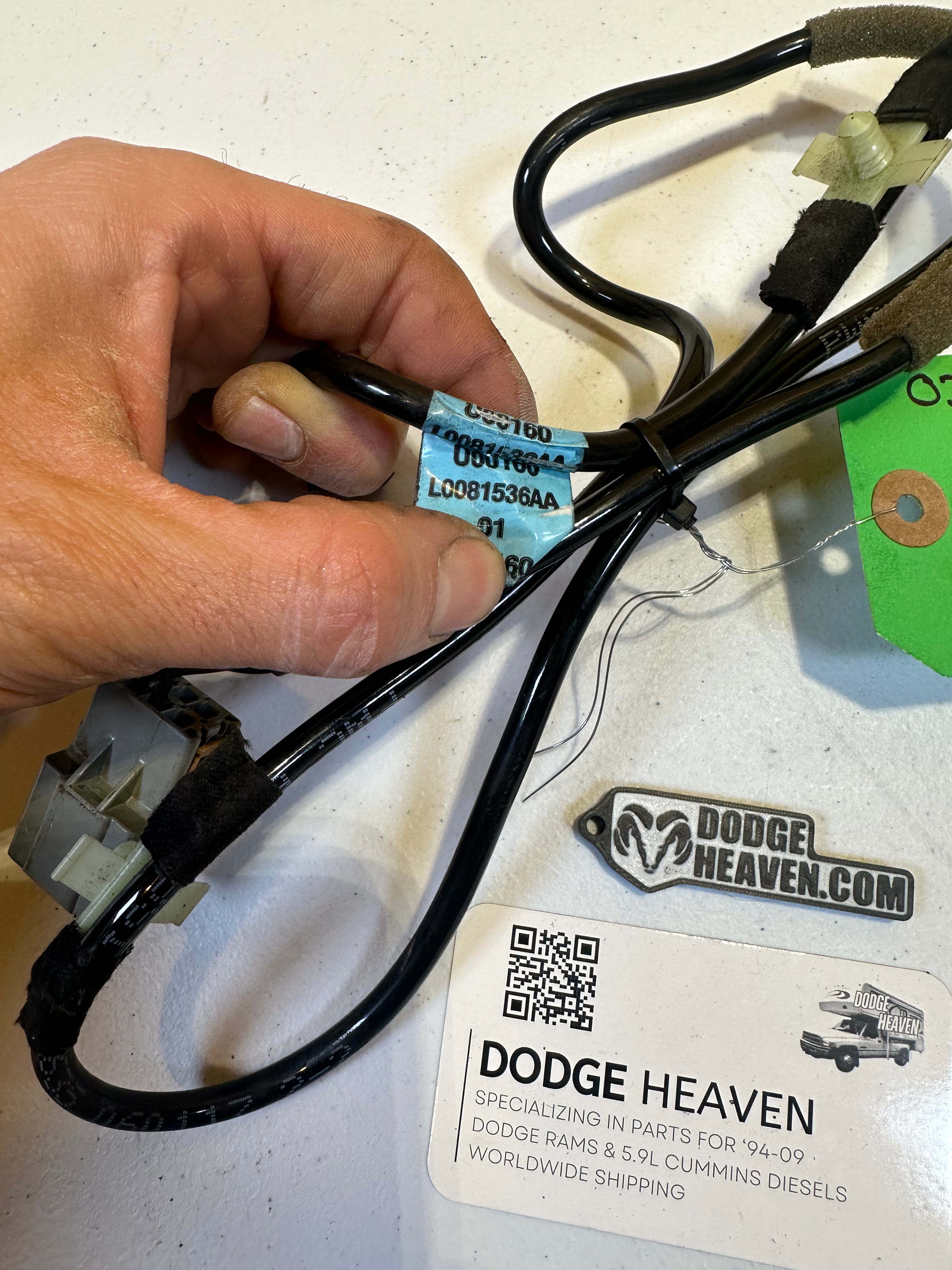 2003-2009 Dodge Ram Center Console Power Outlet Harness