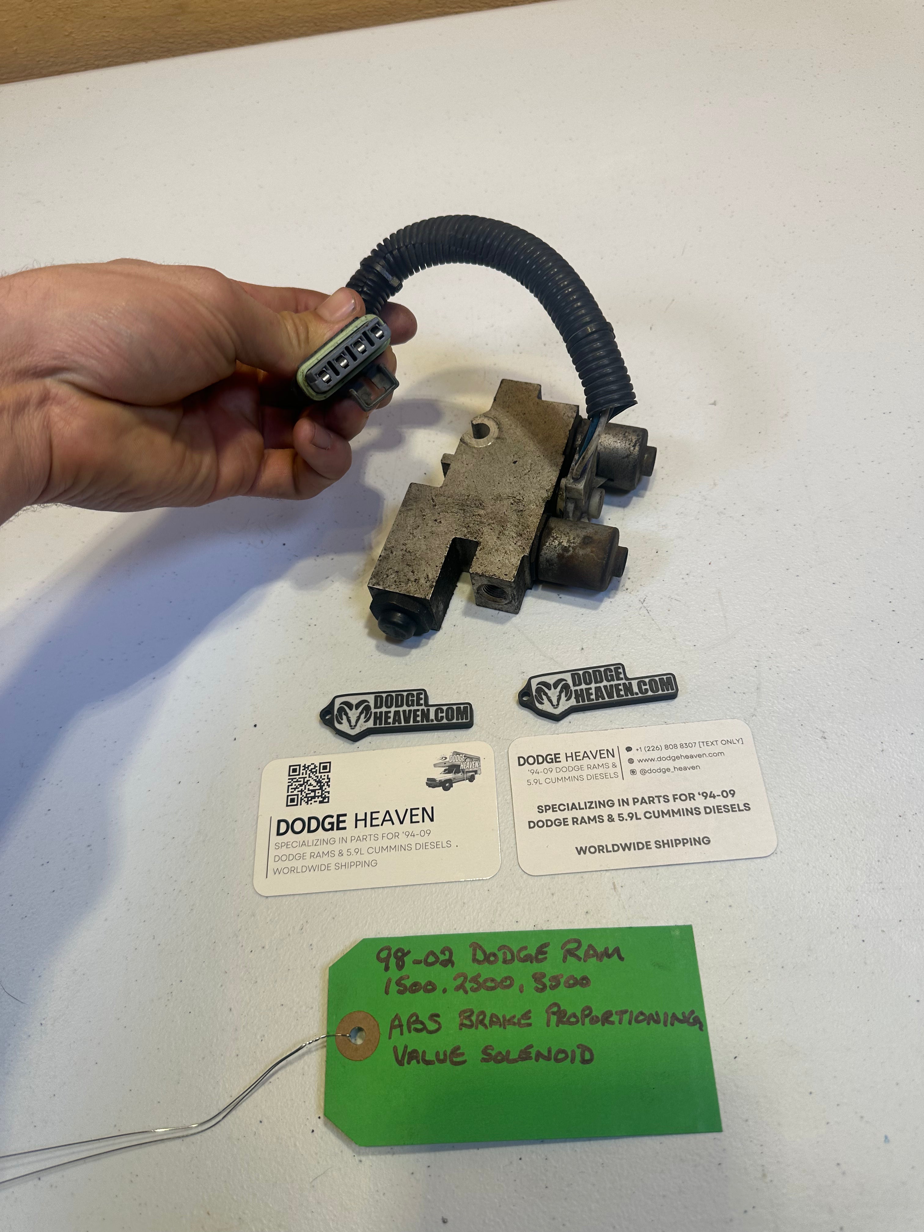 1998-2002 Dodge Ram 1500 2500 3500 ABS Brake Proportioning Valve Solenoid