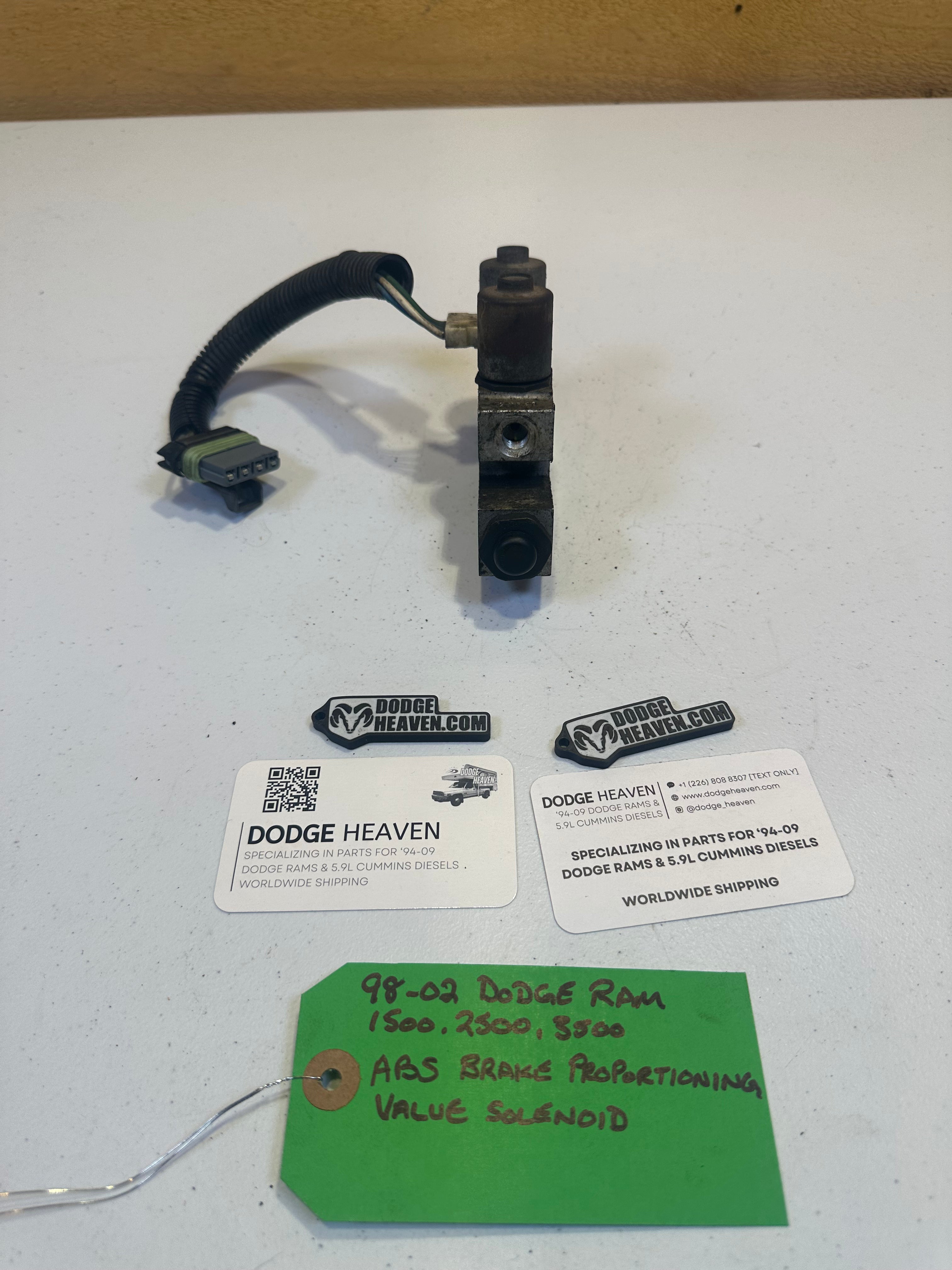 1998-2002 Dodge Ram 1500 2500 3500 ABS Brake Proportioning Valve Solenoid