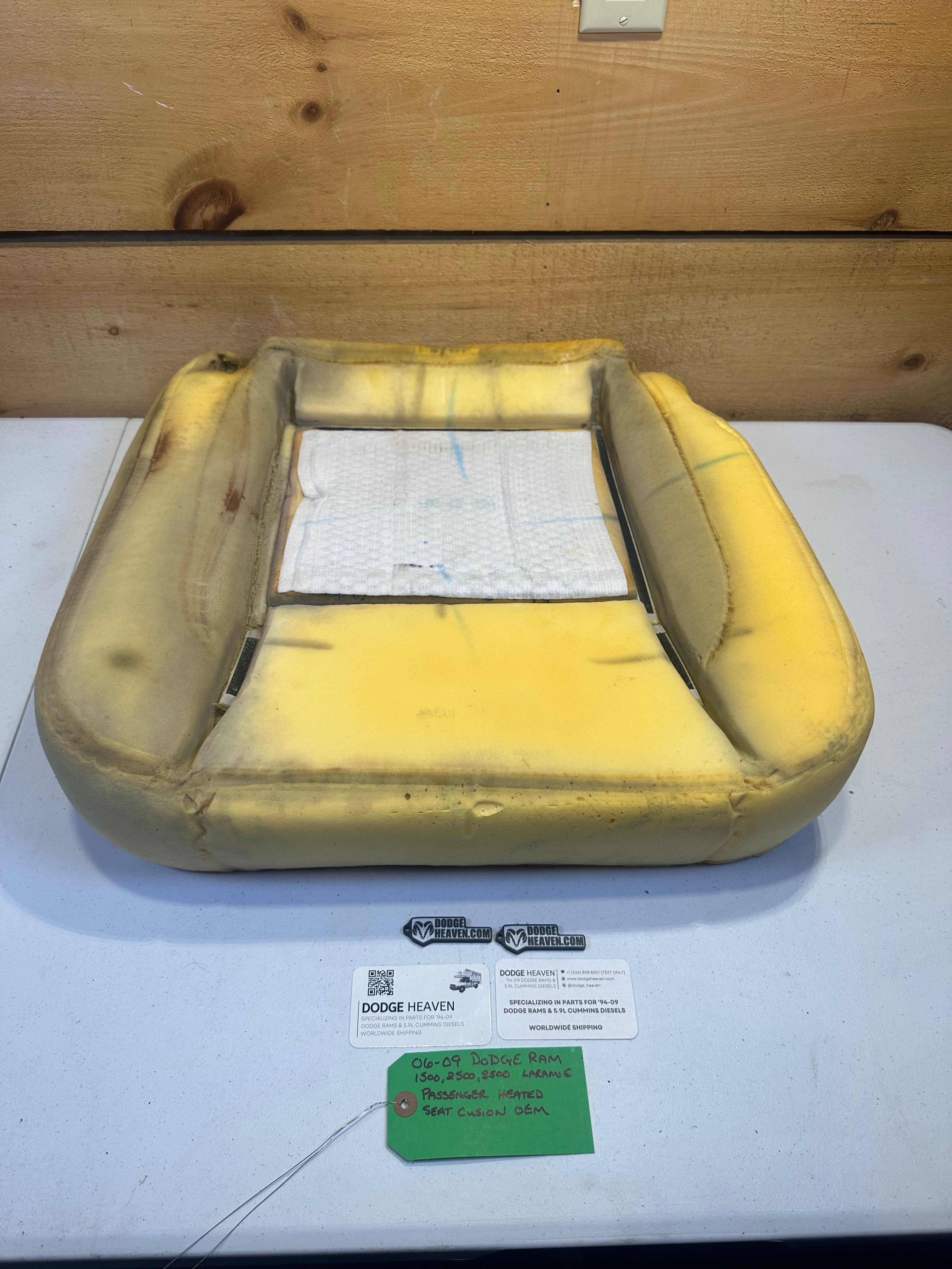 2006-2009 Dodge Ram Laramie Passenger Heated Seat Cushion 1500-3500