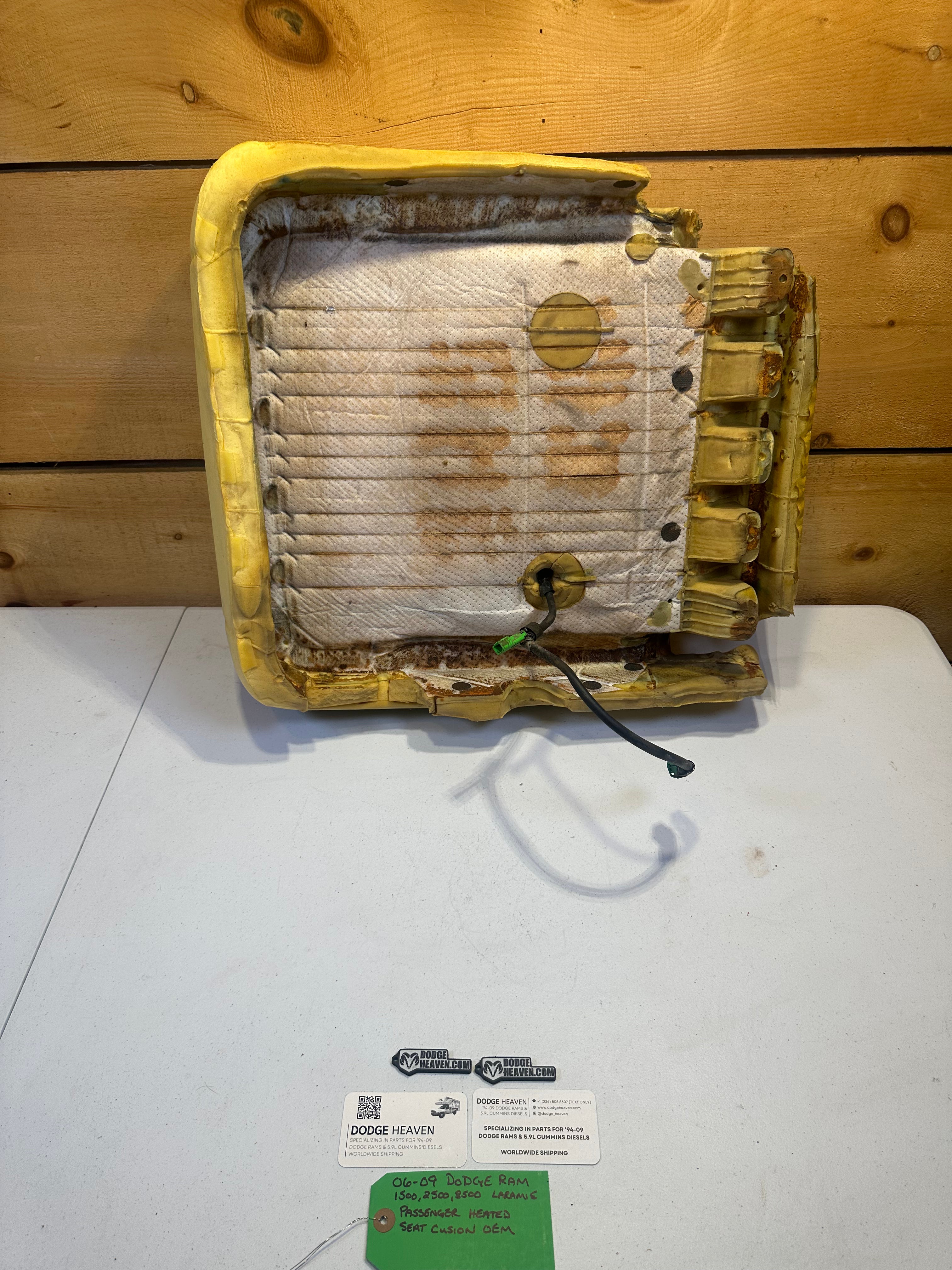 2006-2009 Dodge Ram Laramie Passenger Heated Seat Cushion 1500-3500