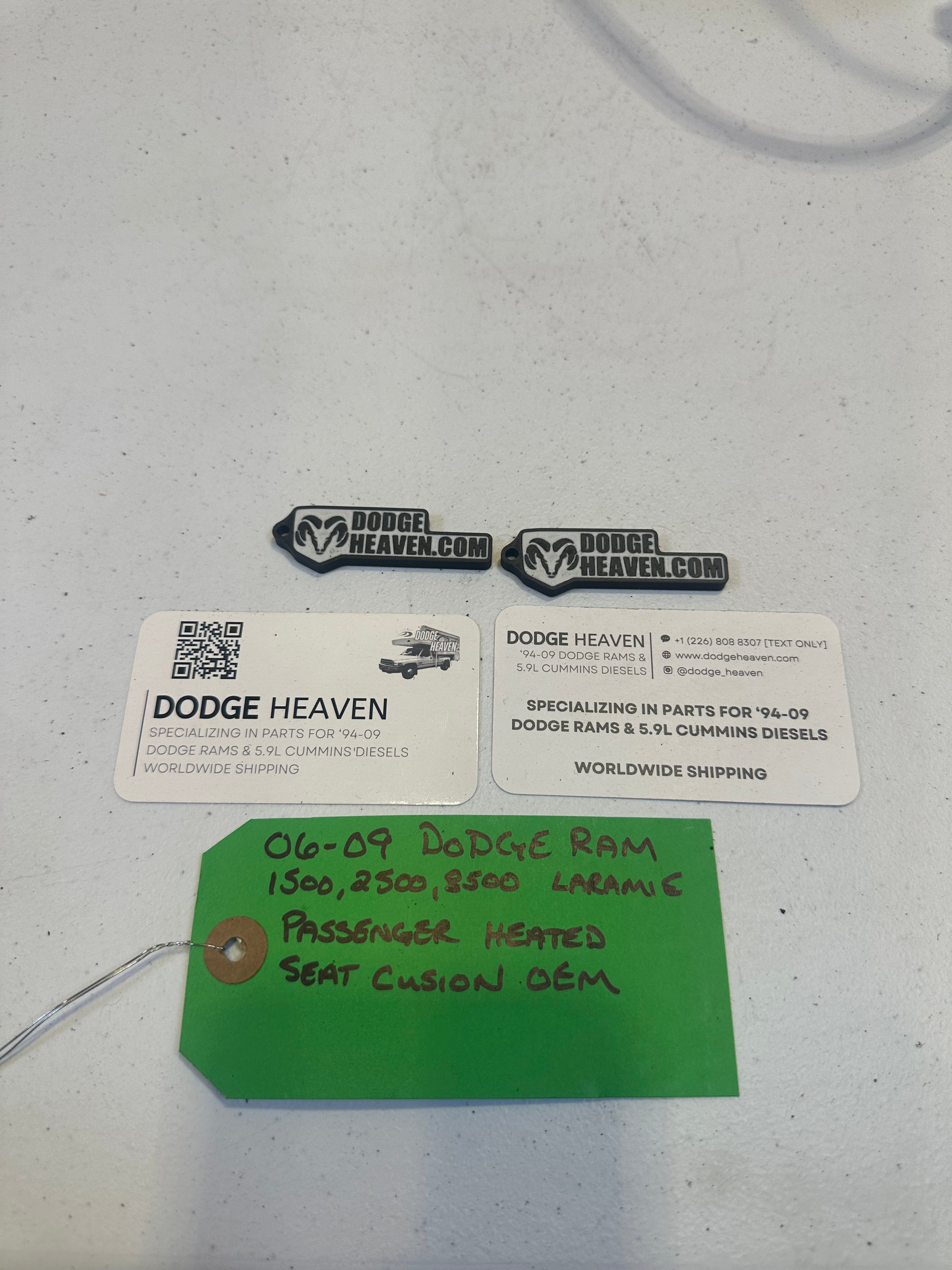 2006-2009 Dodge Ram Laramie Passenger Heated Seat Cushion 1500-3500