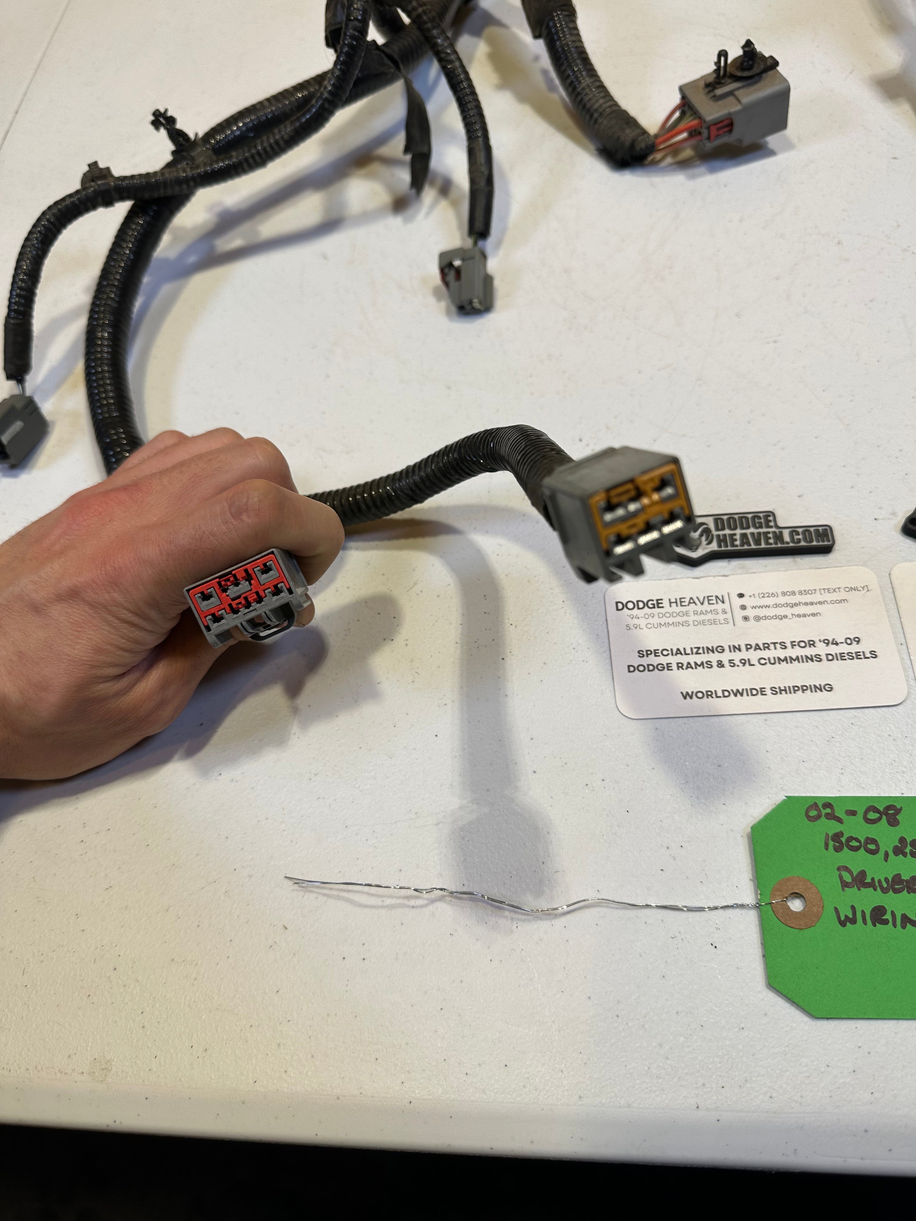 2002-2009 Dodge Ram Driver Seat Power Wiring Harness