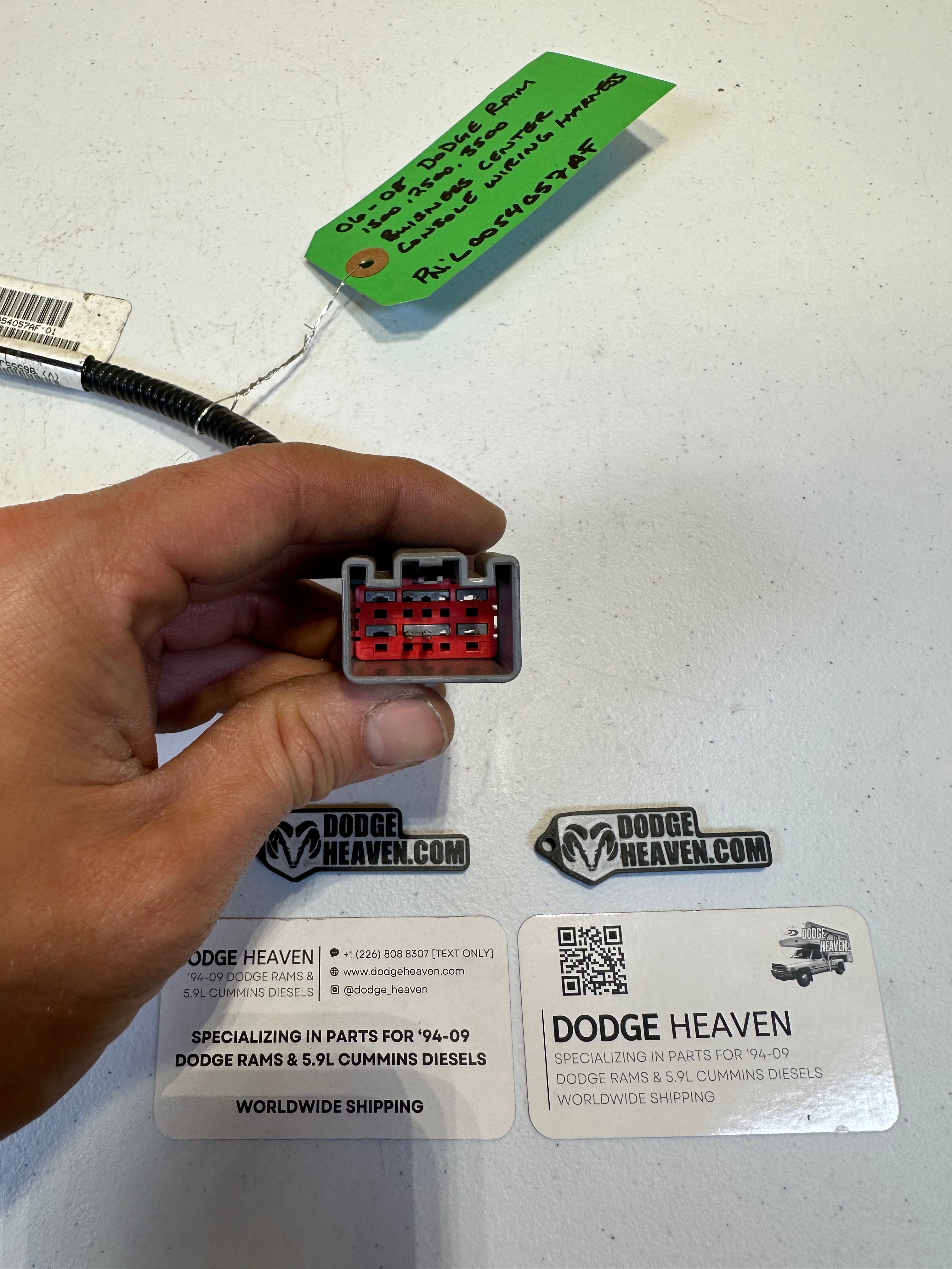 2006-2009 Dodge Ram Business Center Console Wiring Harness