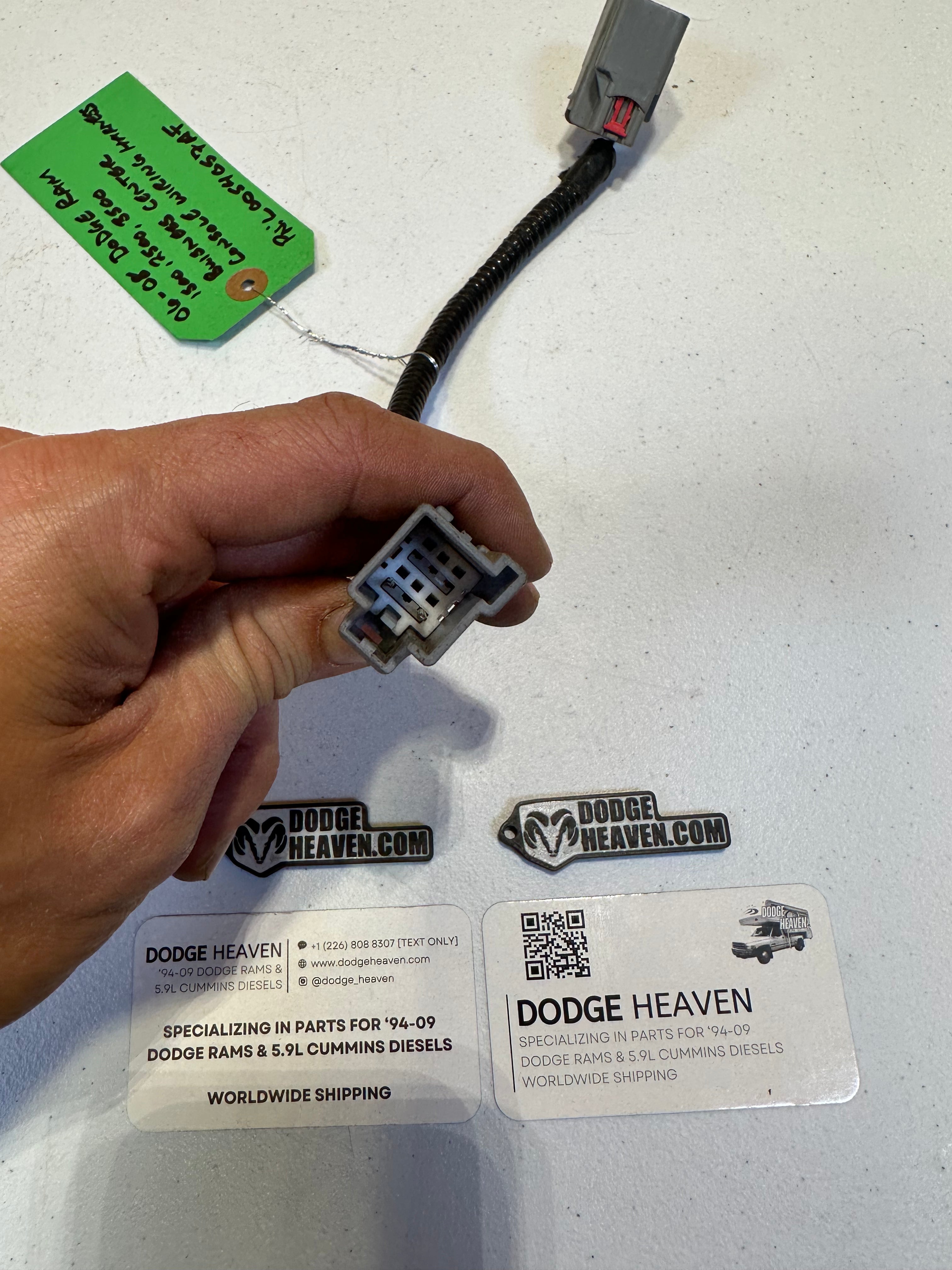 2006-2009 Dodge Ram Business Center Console Wiring Harness