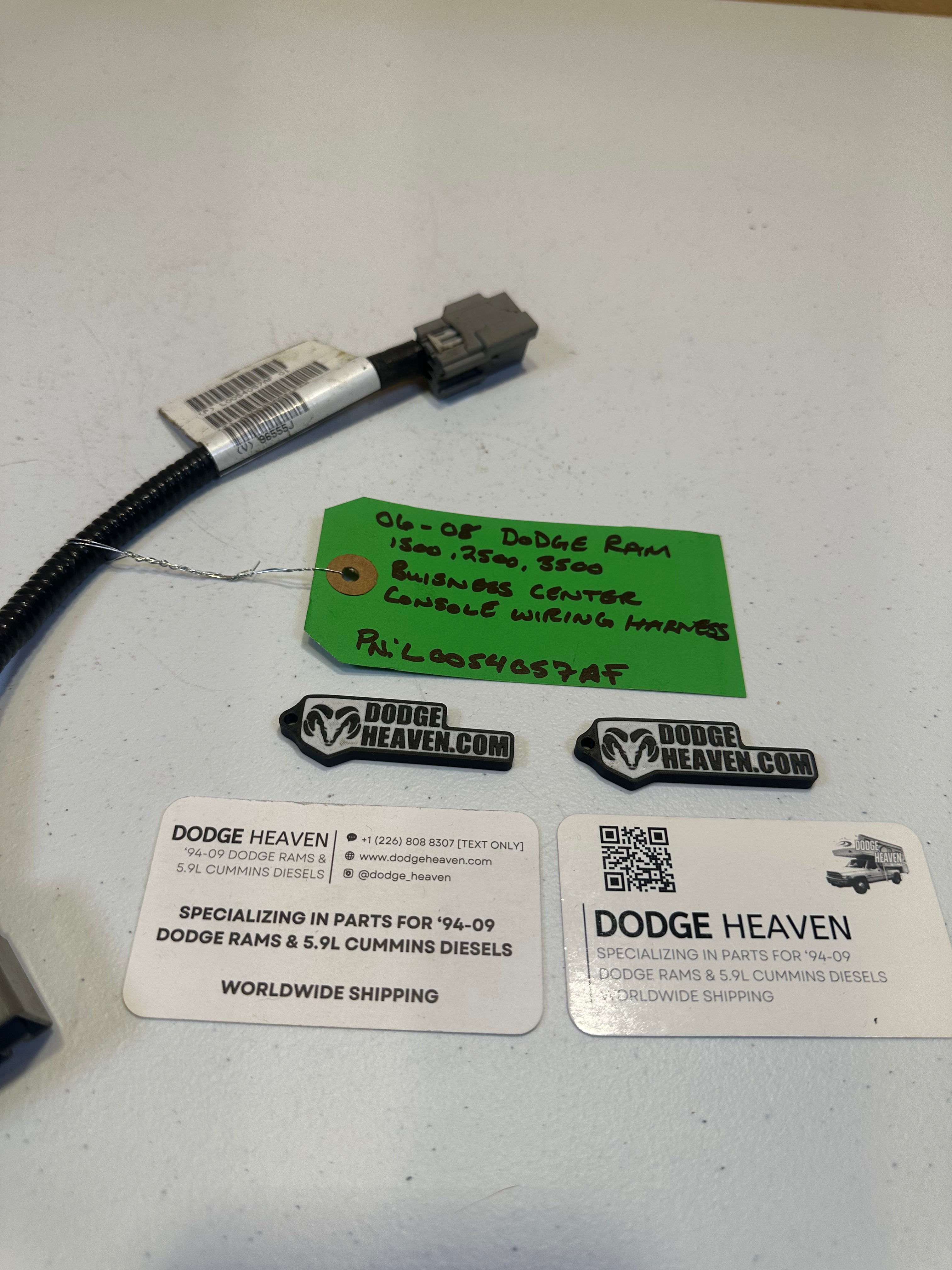 2006-2009 Dodge Ram Business Center Console Wiring Harness