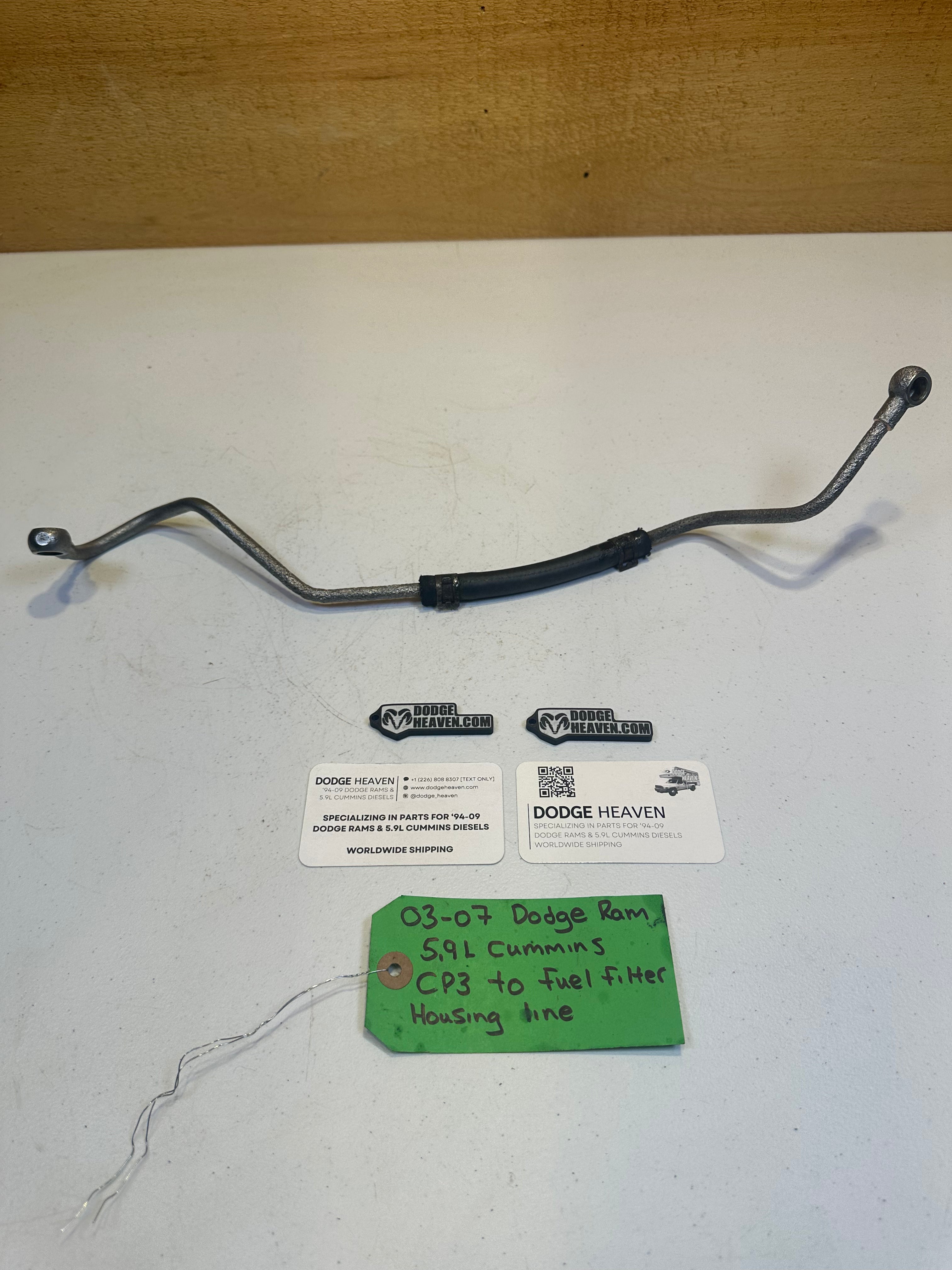 2003-2007 Dodge Ram 5.9L Cummins CP3 to Fuel Filter Housing Fuel Line
