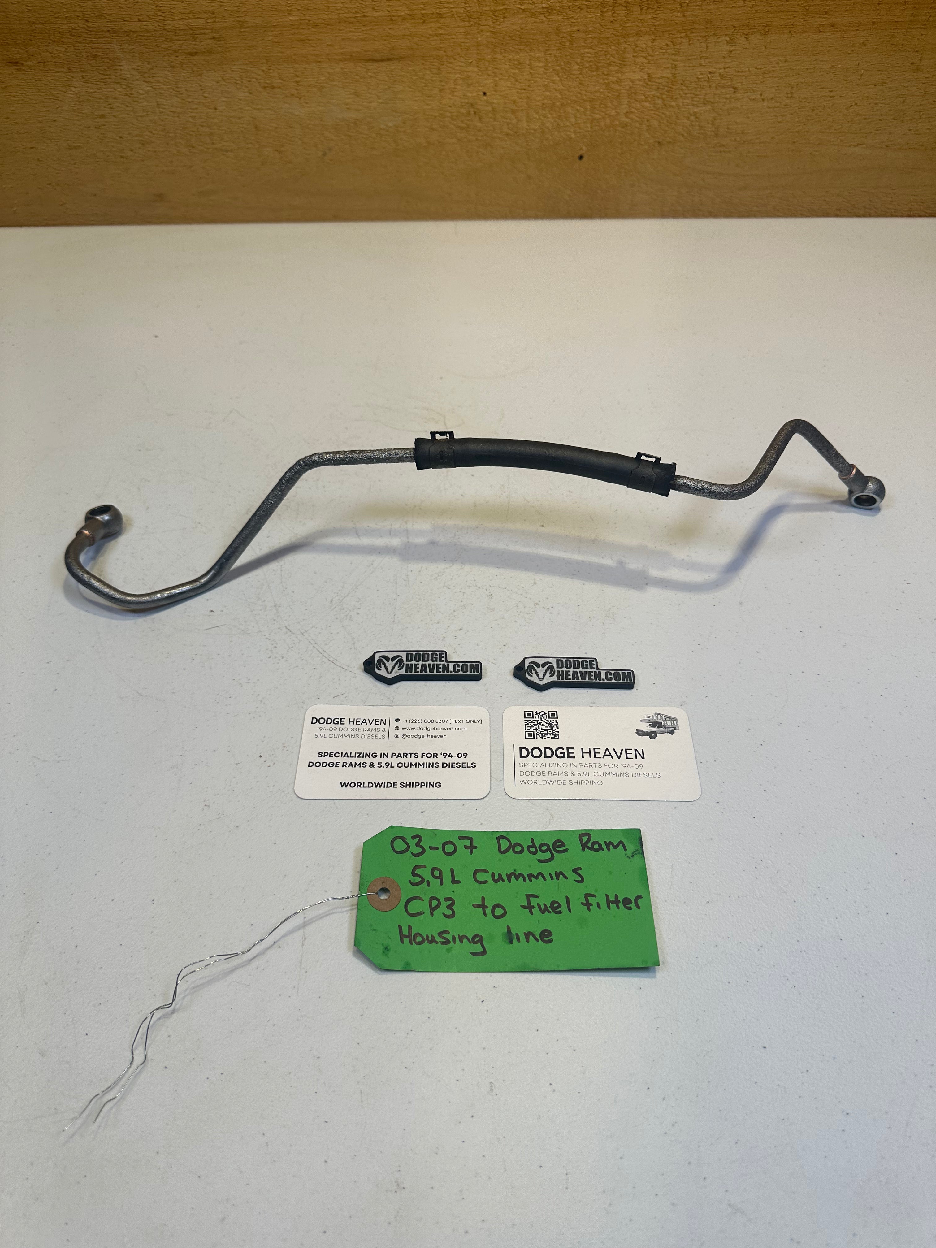 2003-2007 Dodge Ram 5.9L Cummins CP3 to Fuel Filter Housing Fuel Line