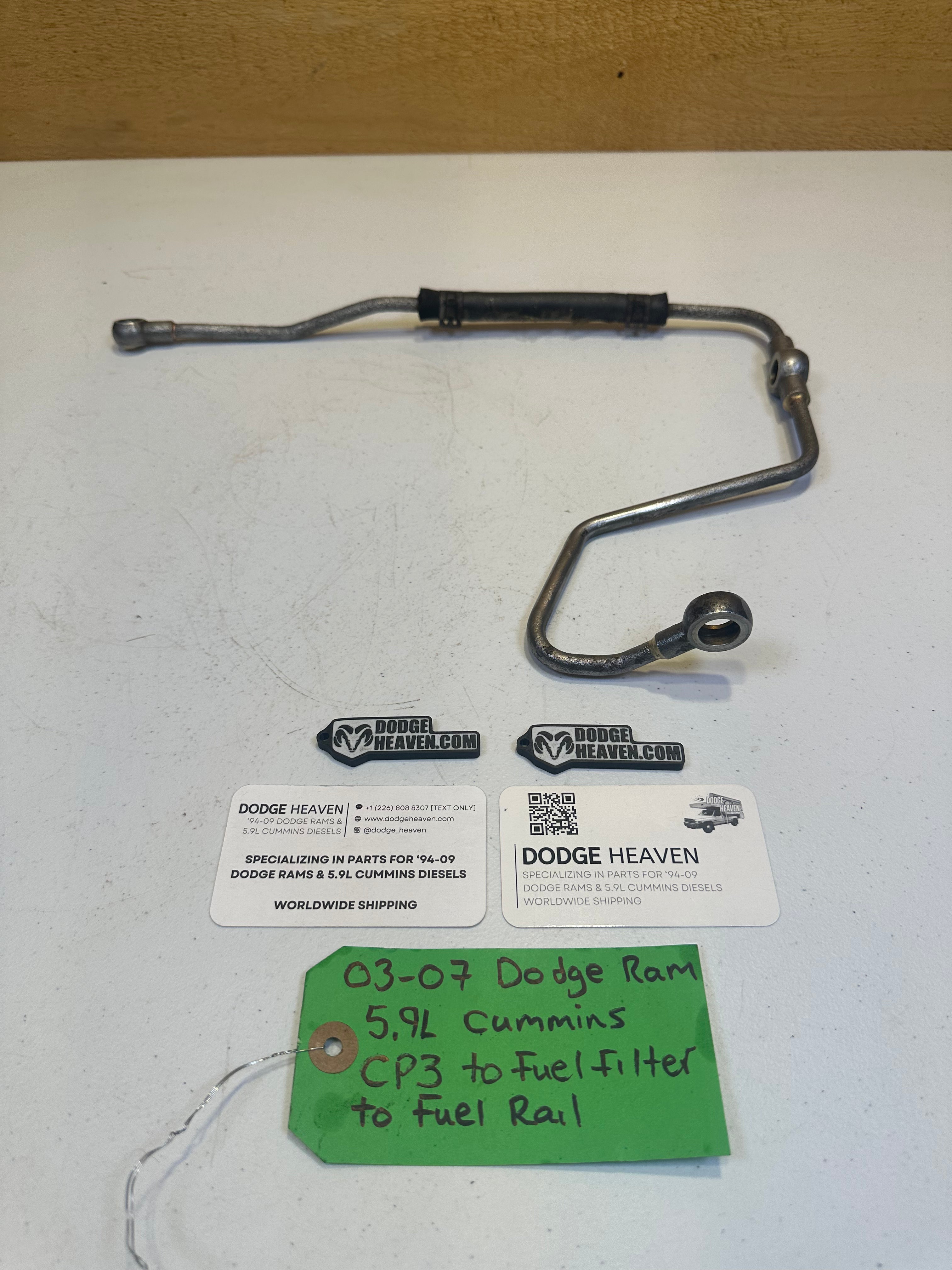 2003-2007 Dodge Ram 5.9L Cummins CP3 to Fuel Filter to Fuel Rail Line