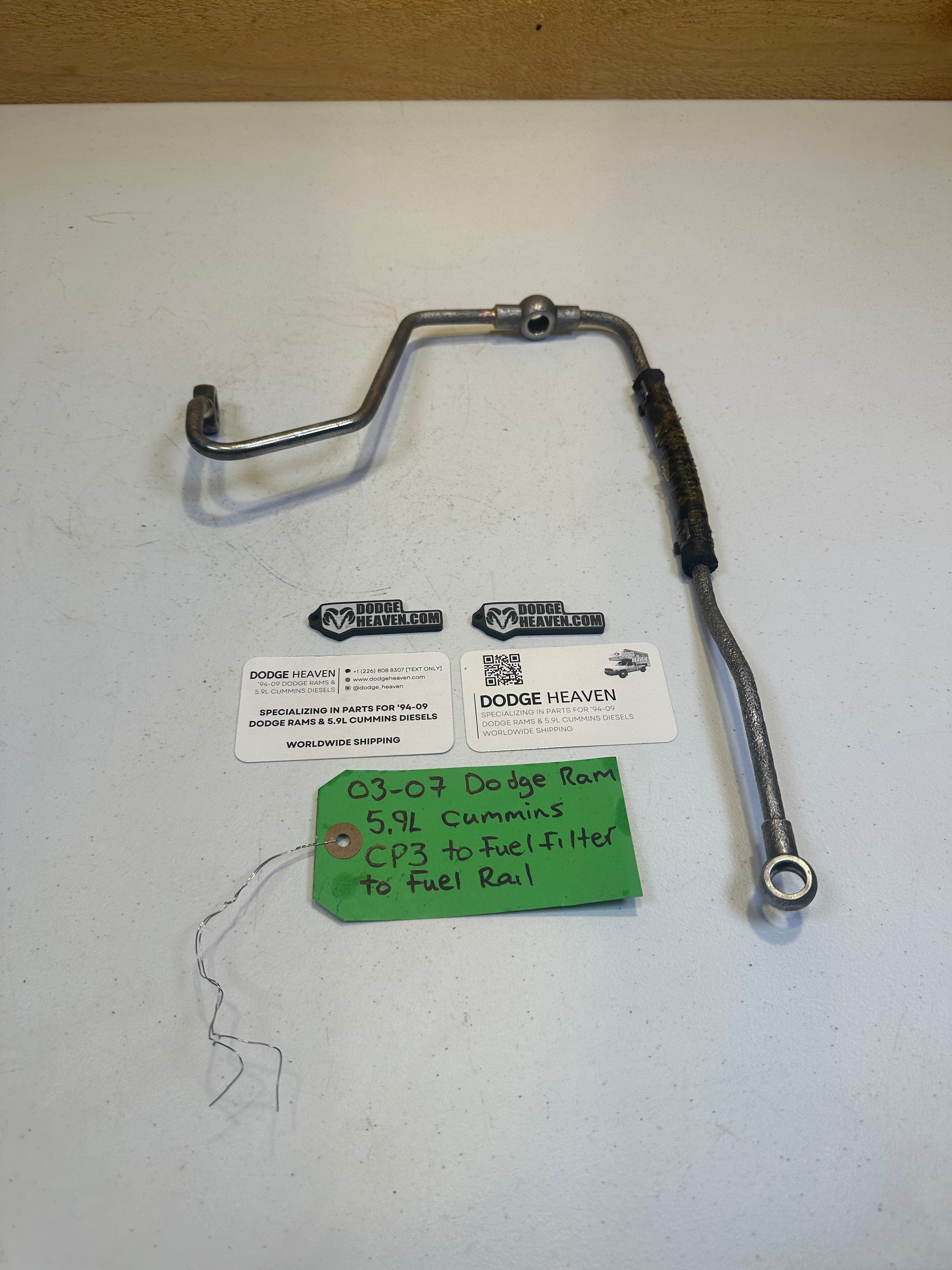 2003-2007 Dodge Ram 5.9L Cummins CP3 to Fuel Filter to Fuel Rail Line