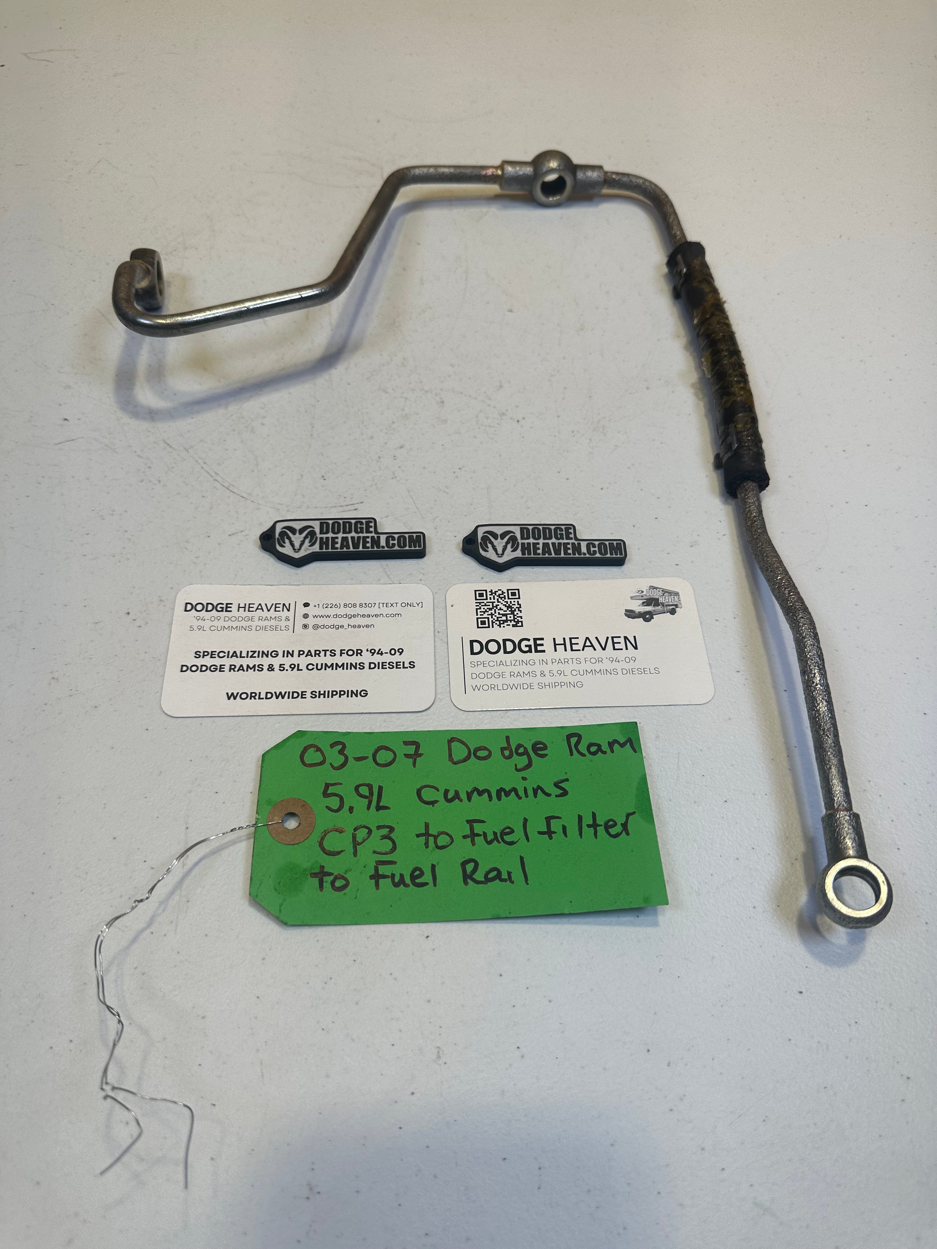 2003-2007 Dodge Ram 5.9L Cummins CP3 to Fuel Filter to Fuel Rail Line