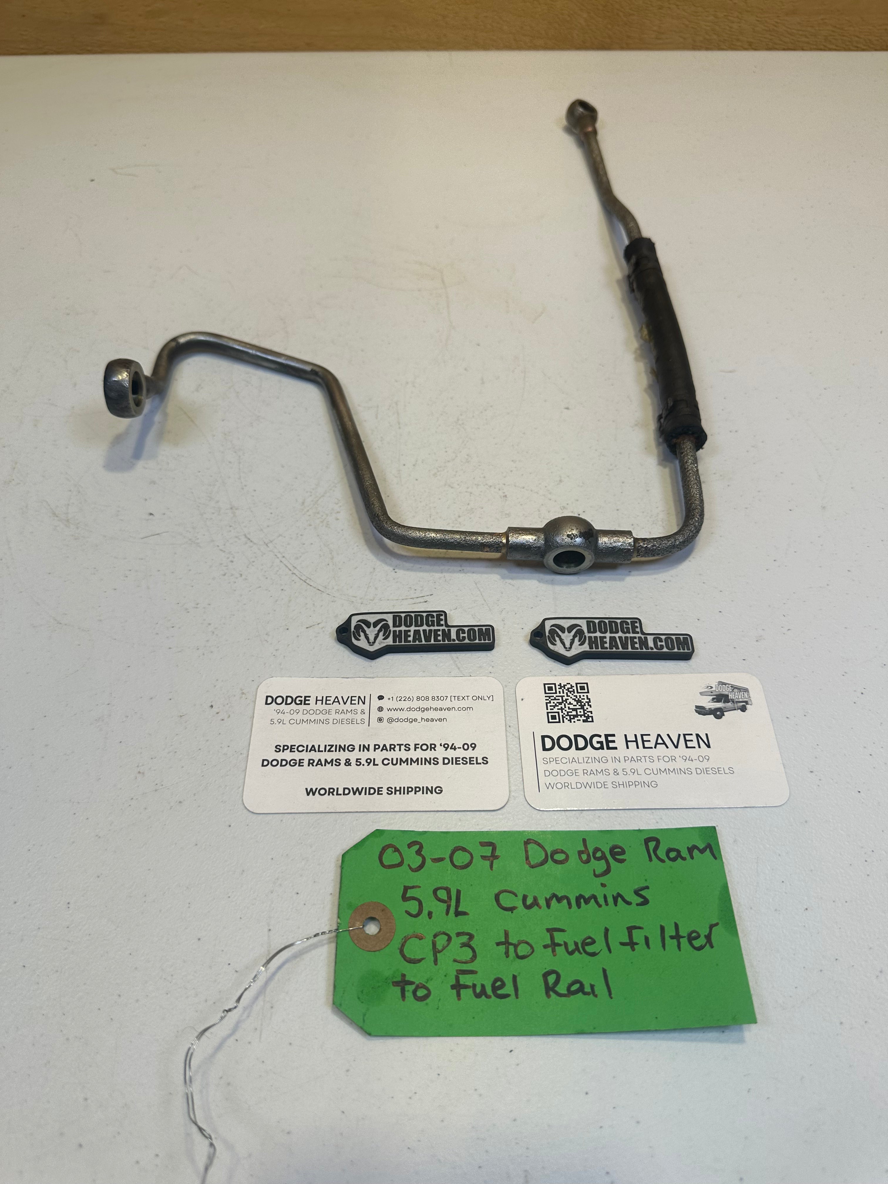 2003-2007 Dodge Ram 5.9L Cummins CP3 to Fuel Filter to Fuel Rail Line