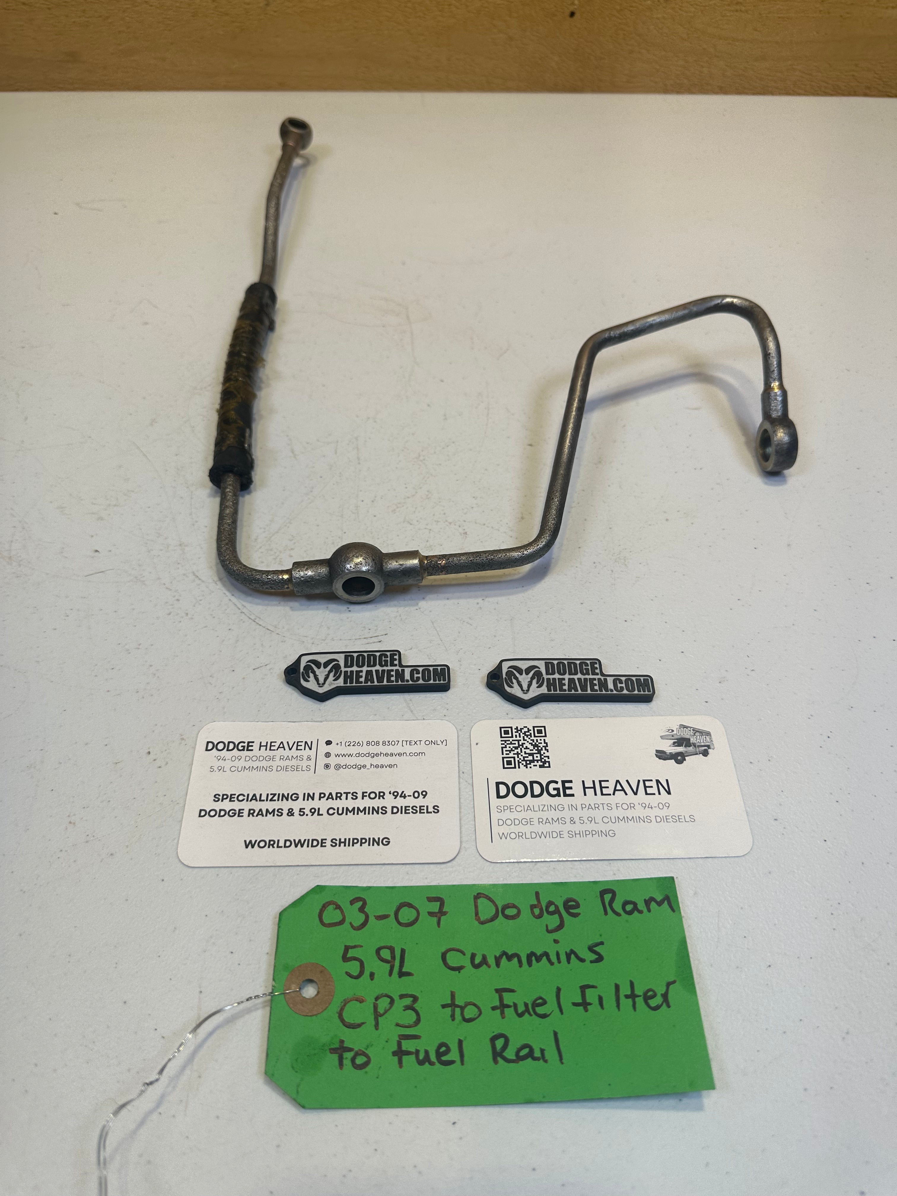 2003-2007 Dodge Ram 5.9L Cummins CP3 to Fuel Filter to Fuel Rail Line