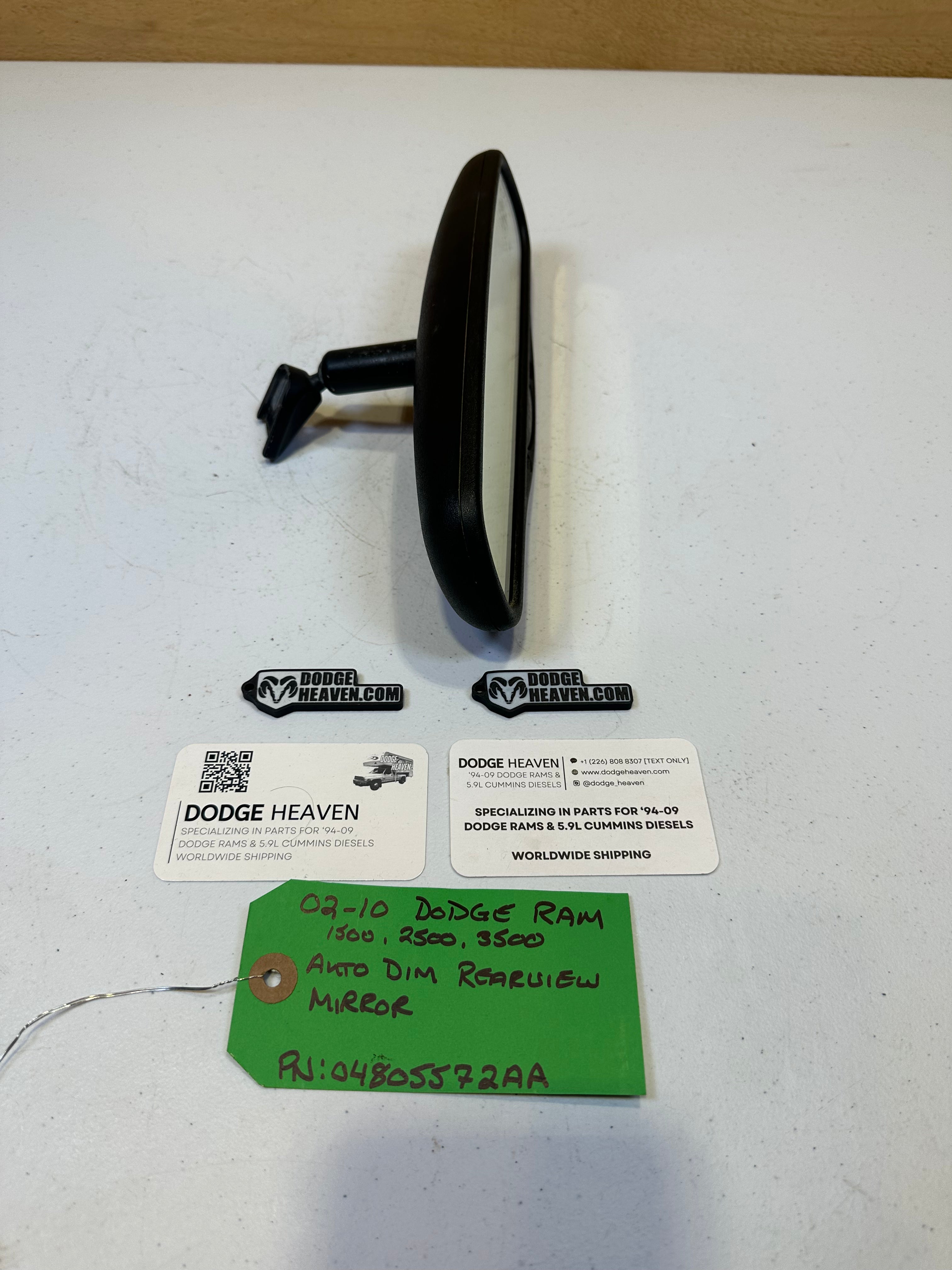 2002-2010 Dodge Ram 1500 2500 3500 Auto Dim Rearview Mirror