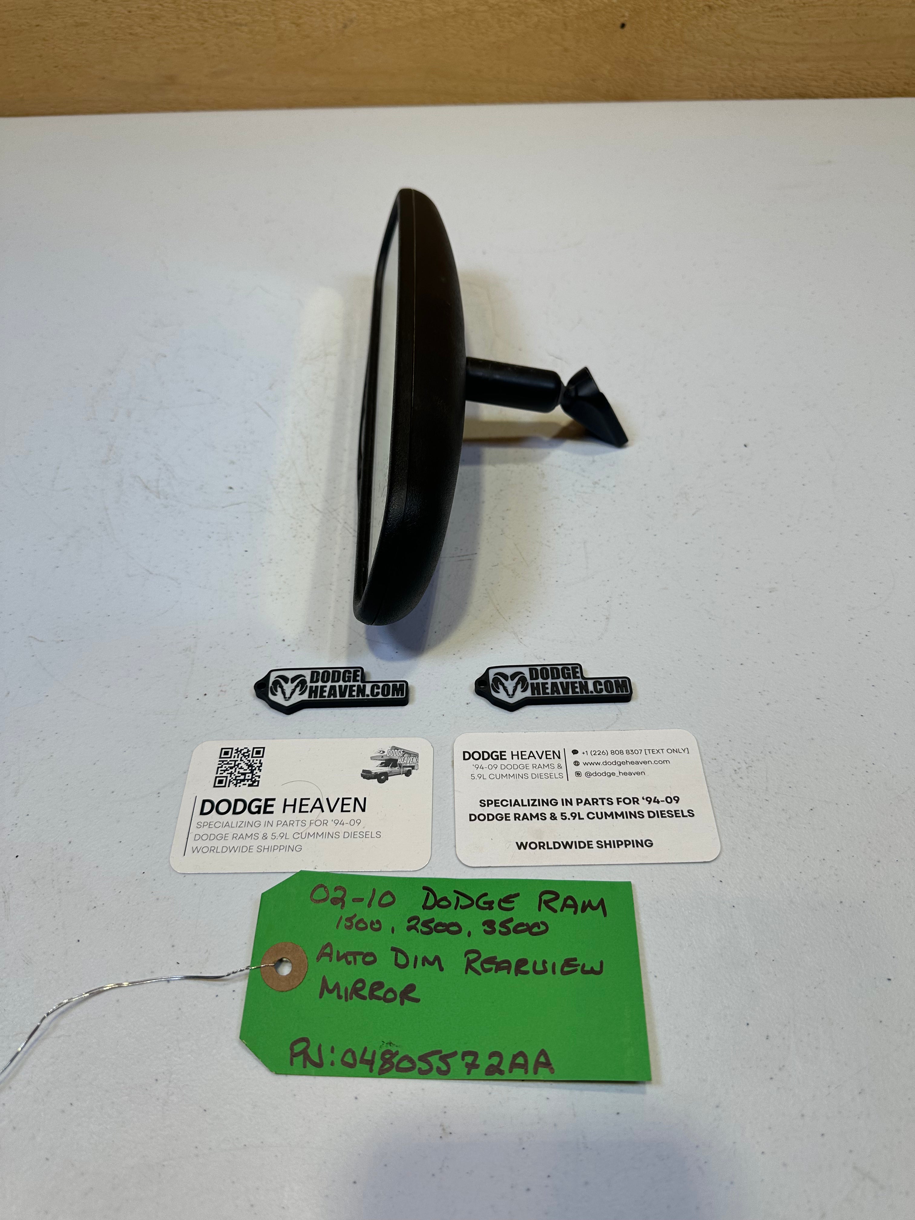 2002-2010 Dodge Ram 1500 2500 3500 Auto Dim Rearview Mirror