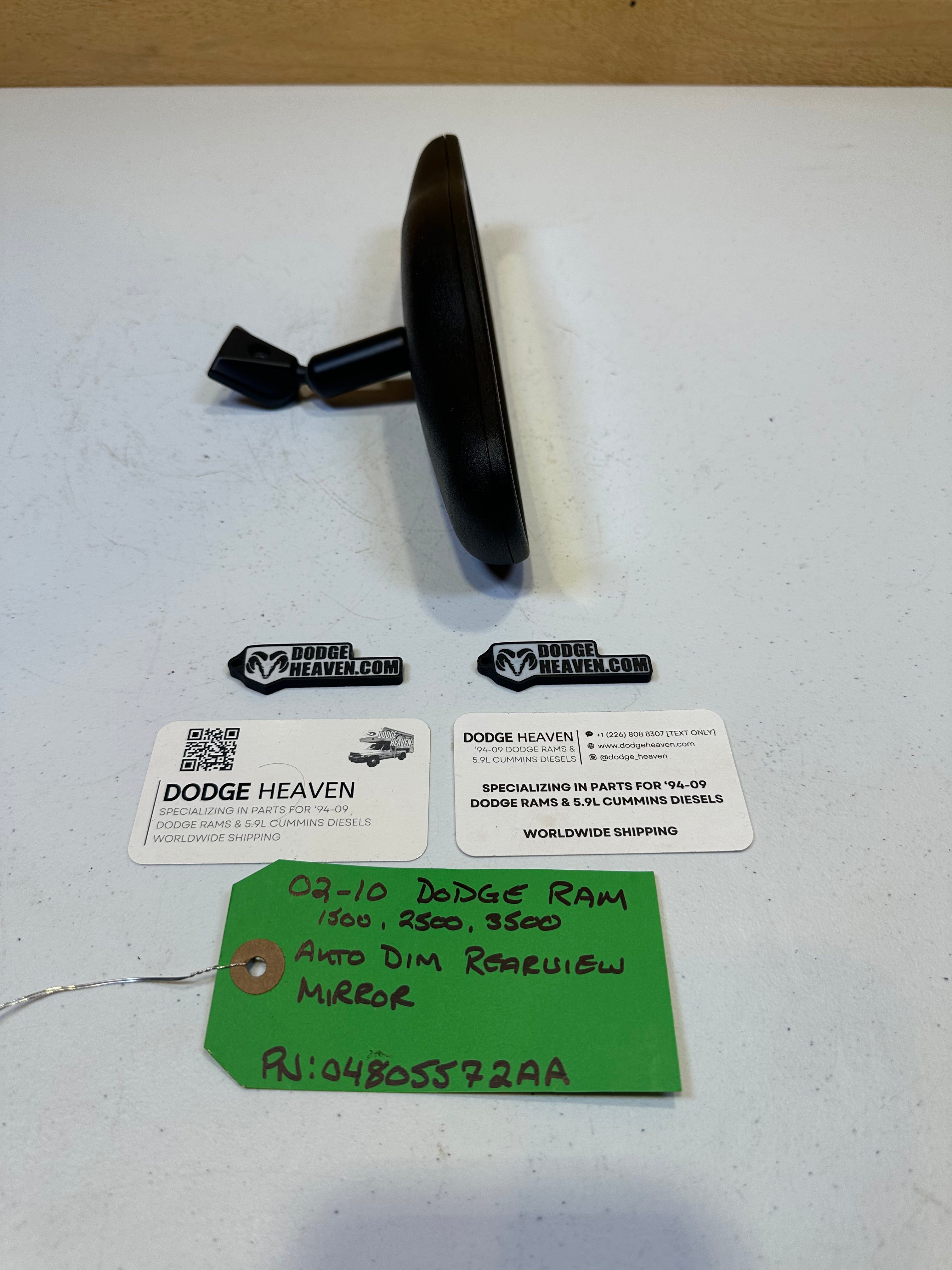 2002-2010 Dodge Ram 1500 2500 3500 Auto Dim Rearview Mirror