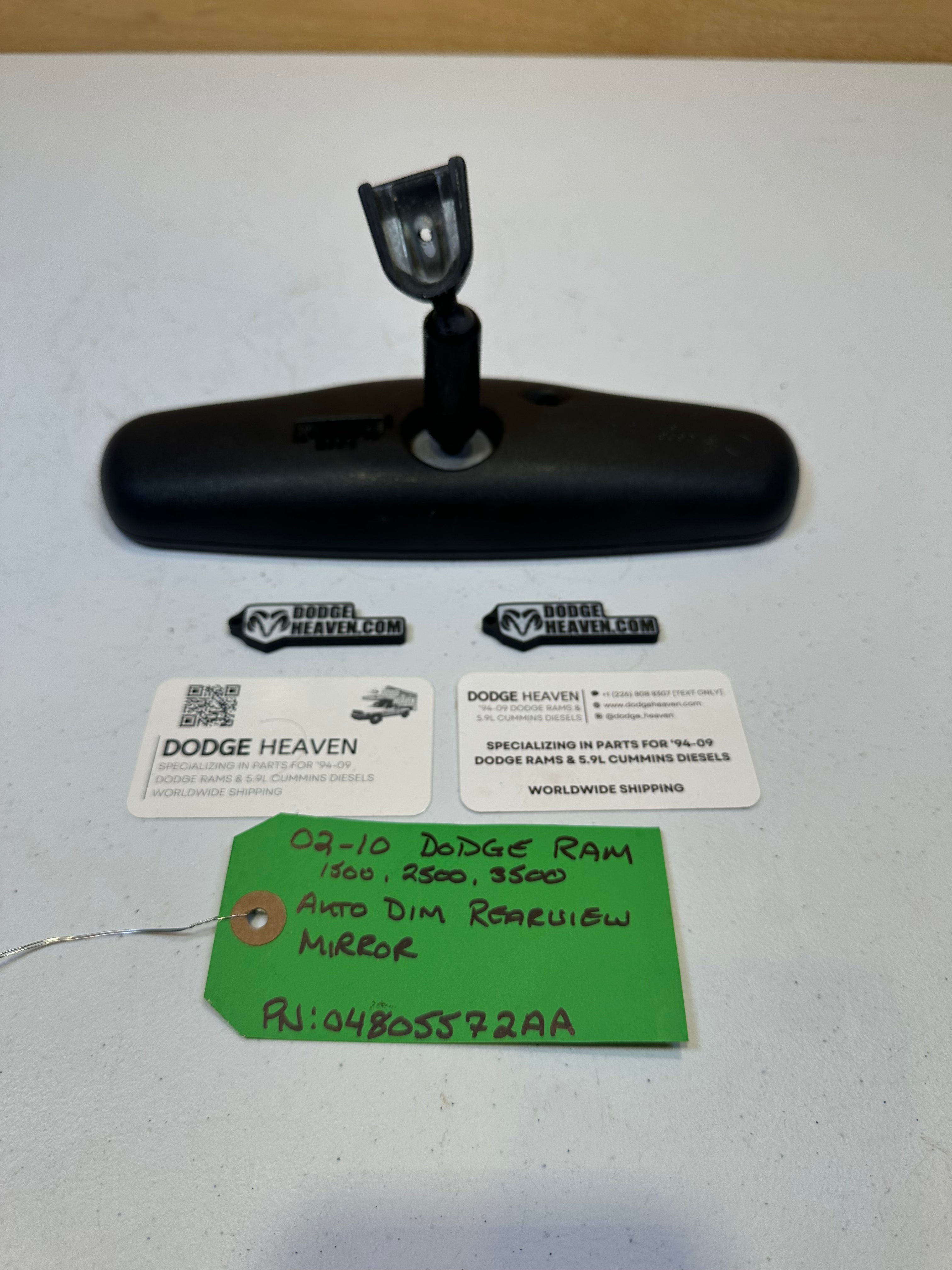 2002-2010 Dodge Ram 1500 2500 3500 Auto Dim Rearview Mirror