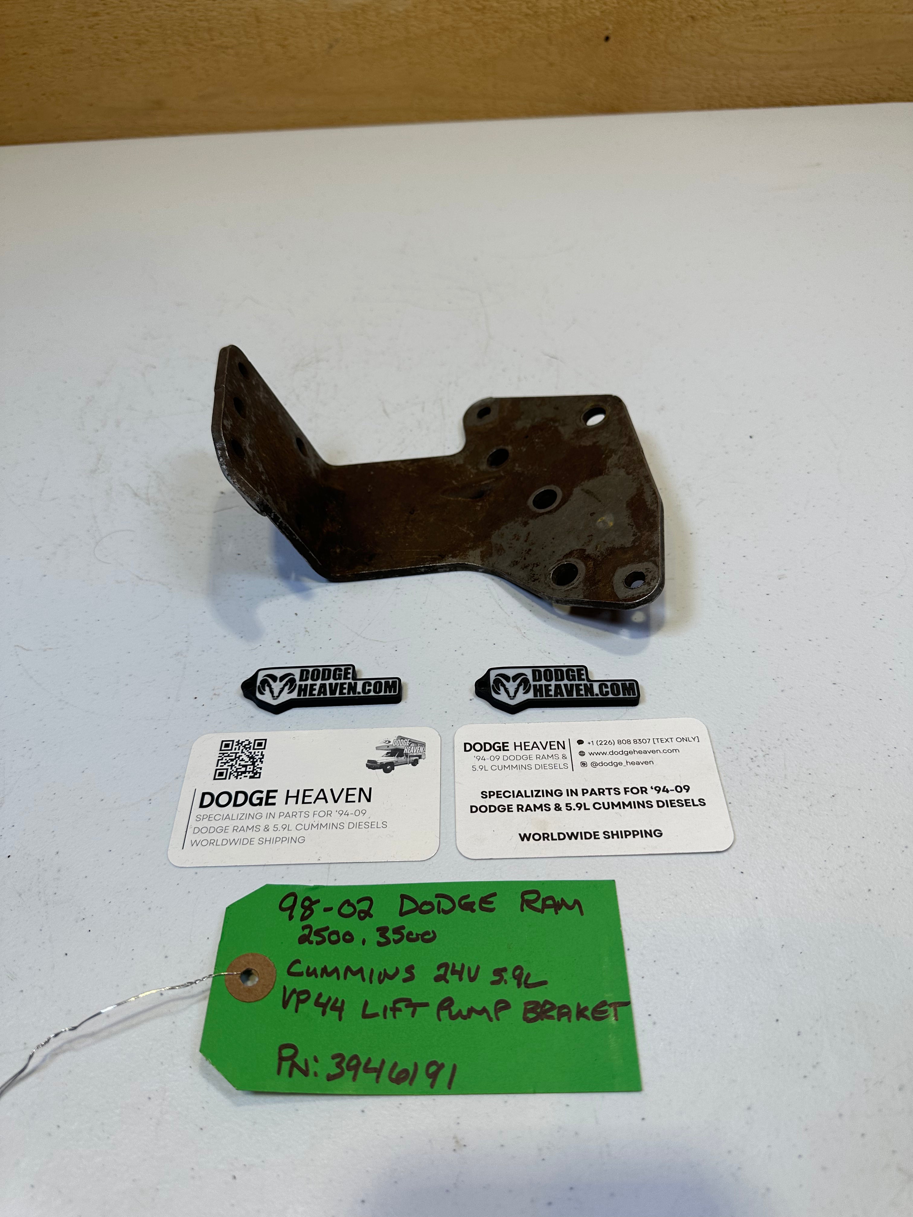 1998.5-2002 Dodge Ram 24 Valve 5.9L Cummins VP44 Lift Pump Bracket