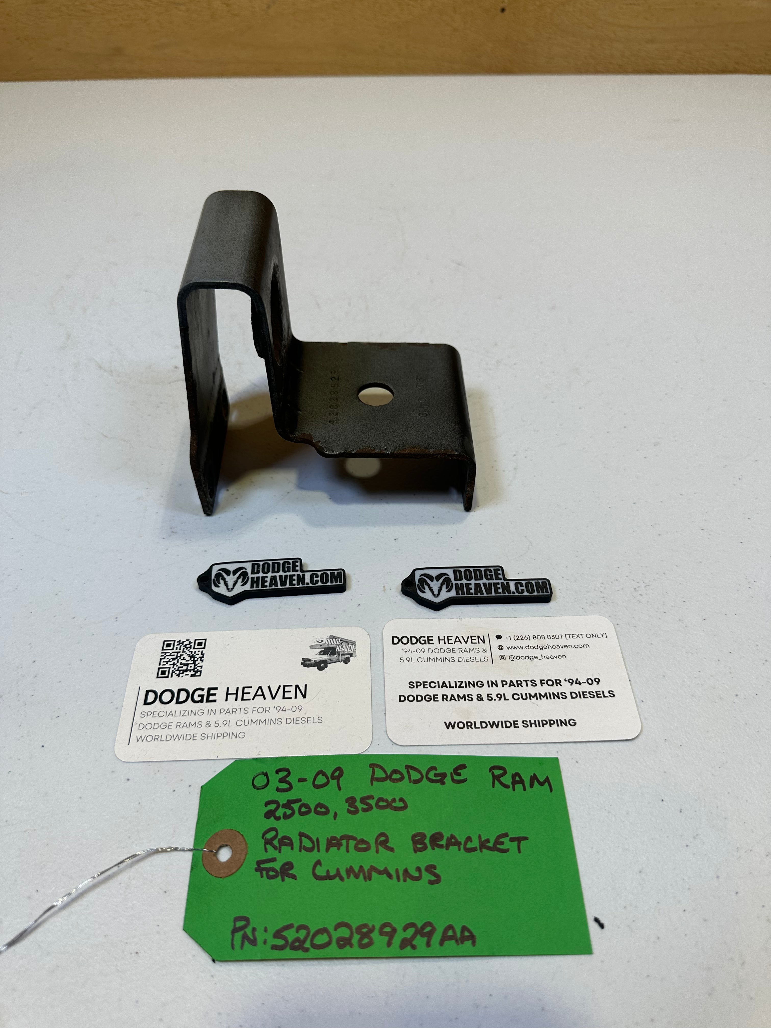 2003-2009 Dodge Ram 2500 3500 5.9L Cummins Radiator Bracket Driver LH