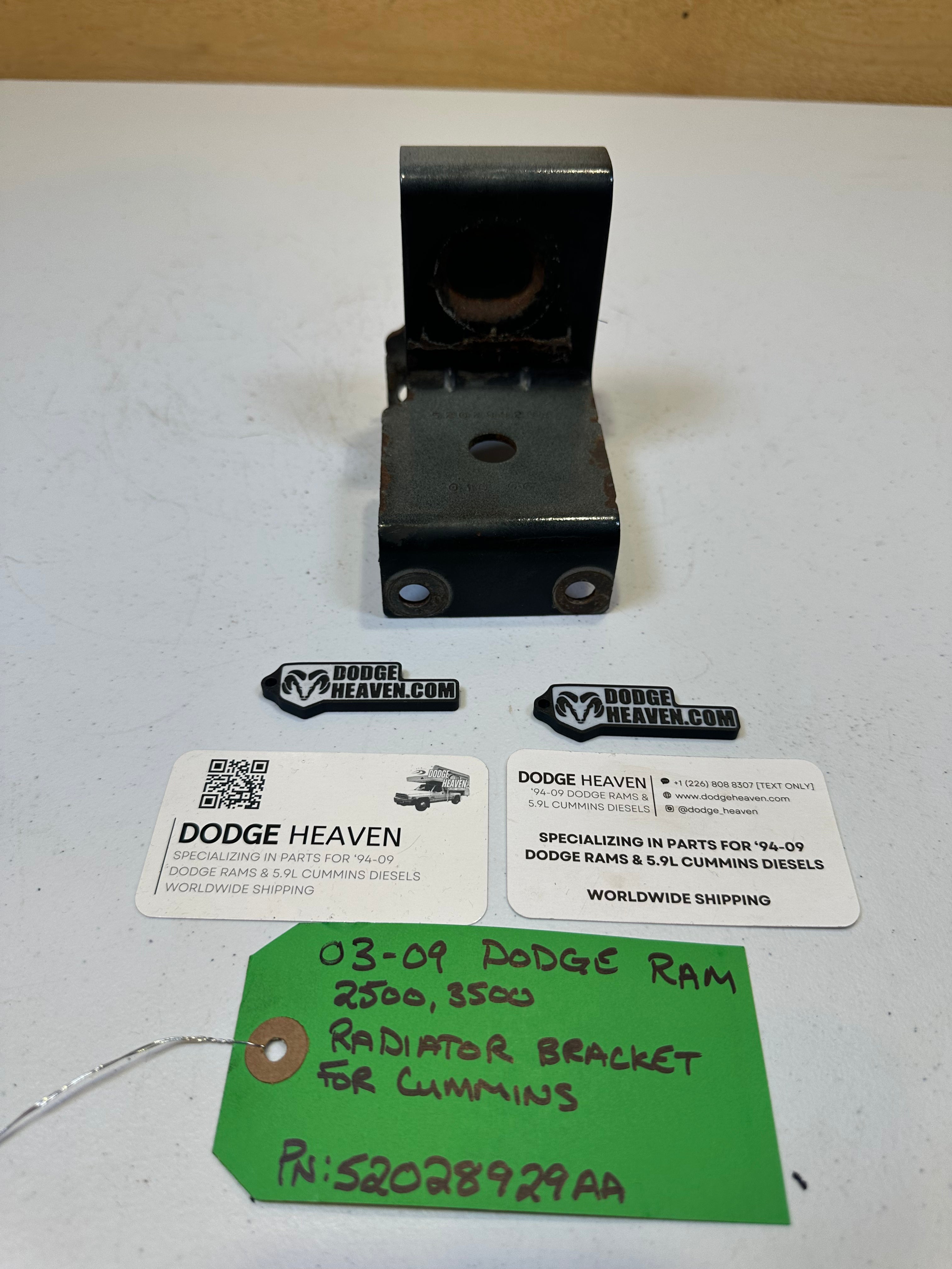 2003-2009 Dodge Ram 2500 3500 5.9L Cummins Radiator Bracket Driver LH