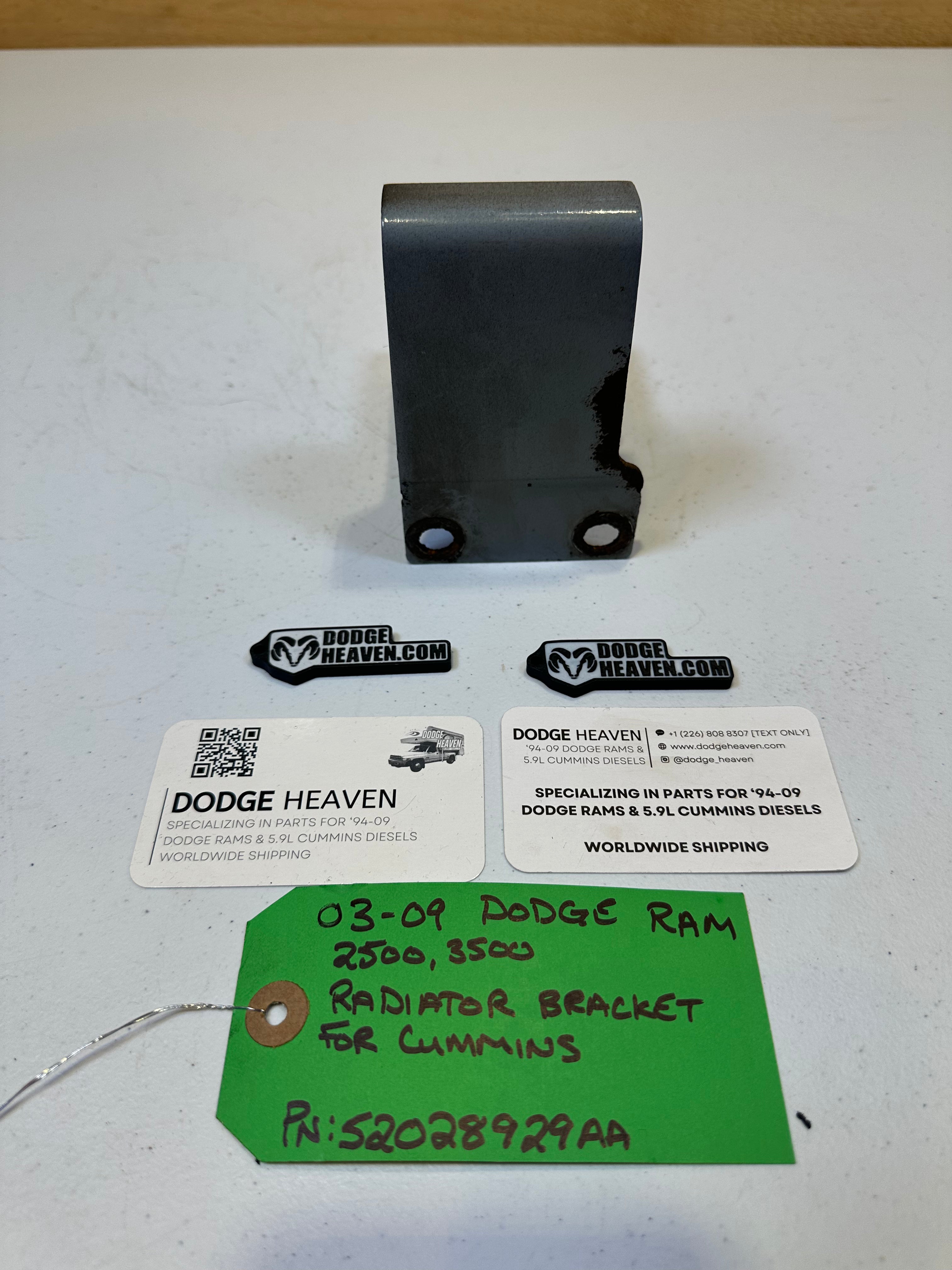 2003-2009 Dodge Ram 2500 3500 5.9L Cummins Radiator Bracket Driver LH