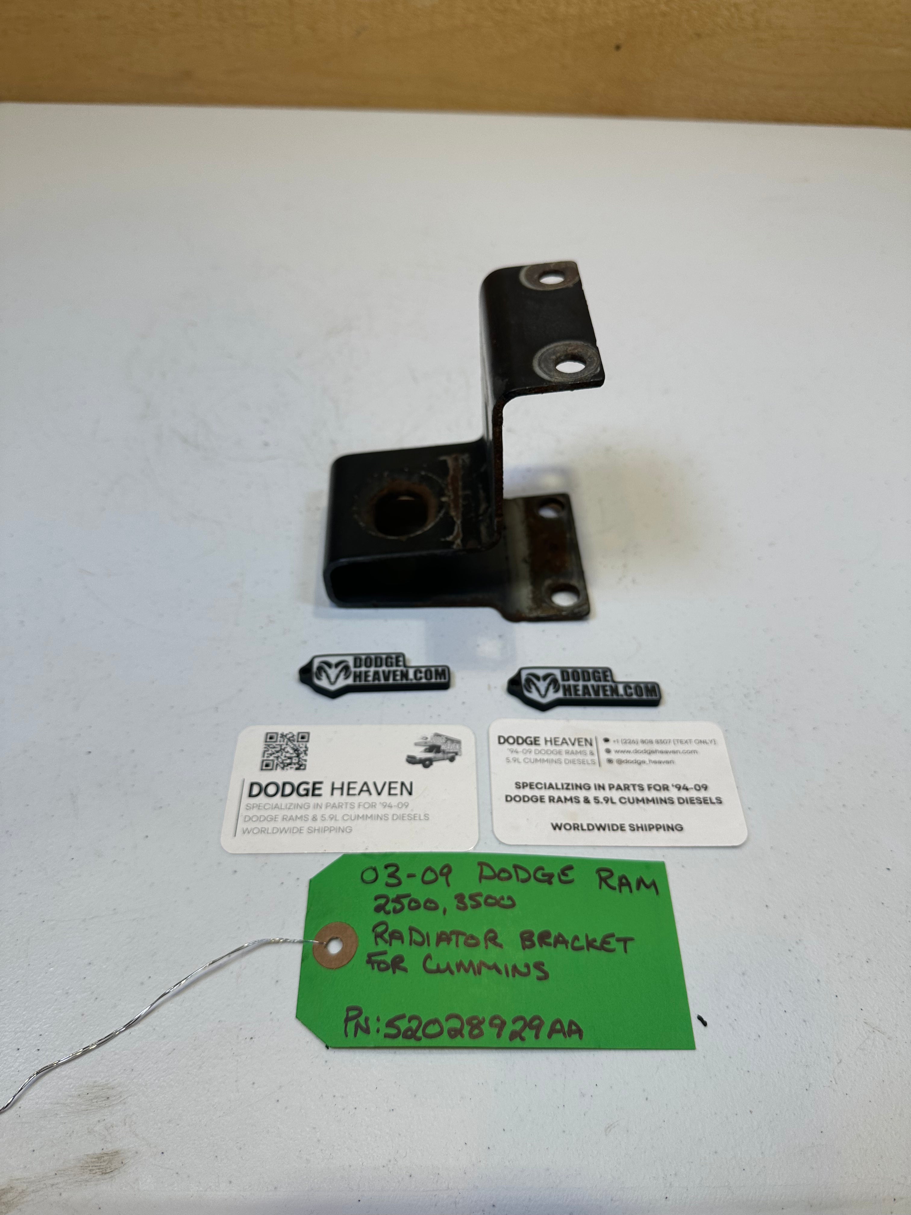 2003-2009 Dodge Ram 2500 3500 5.9L Cummins Radiator Bracket Driver LH
