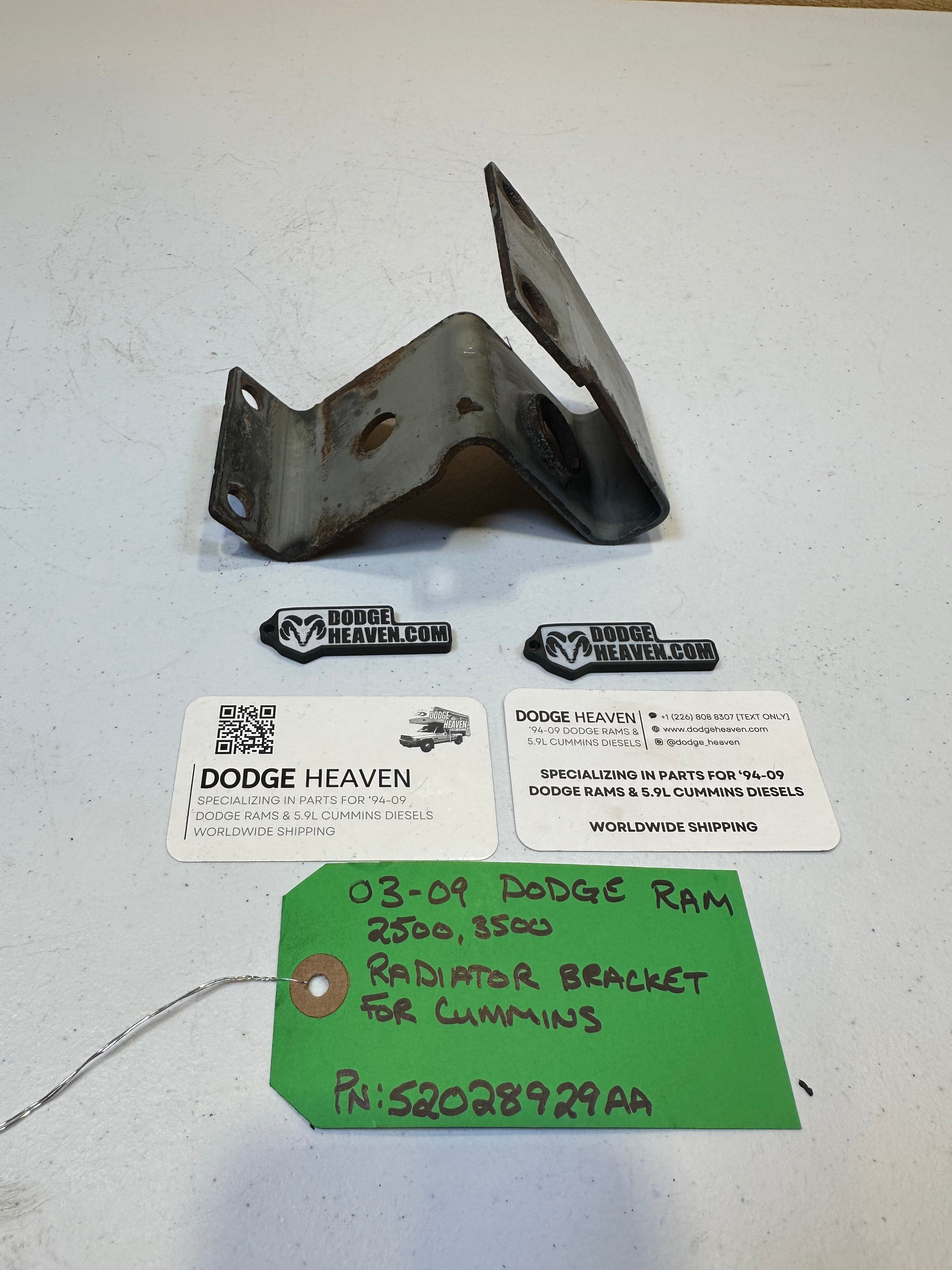 2003-2009 Dodge Ram 2500 3500 5.9L Cummins Radiator Bracket Driver LH