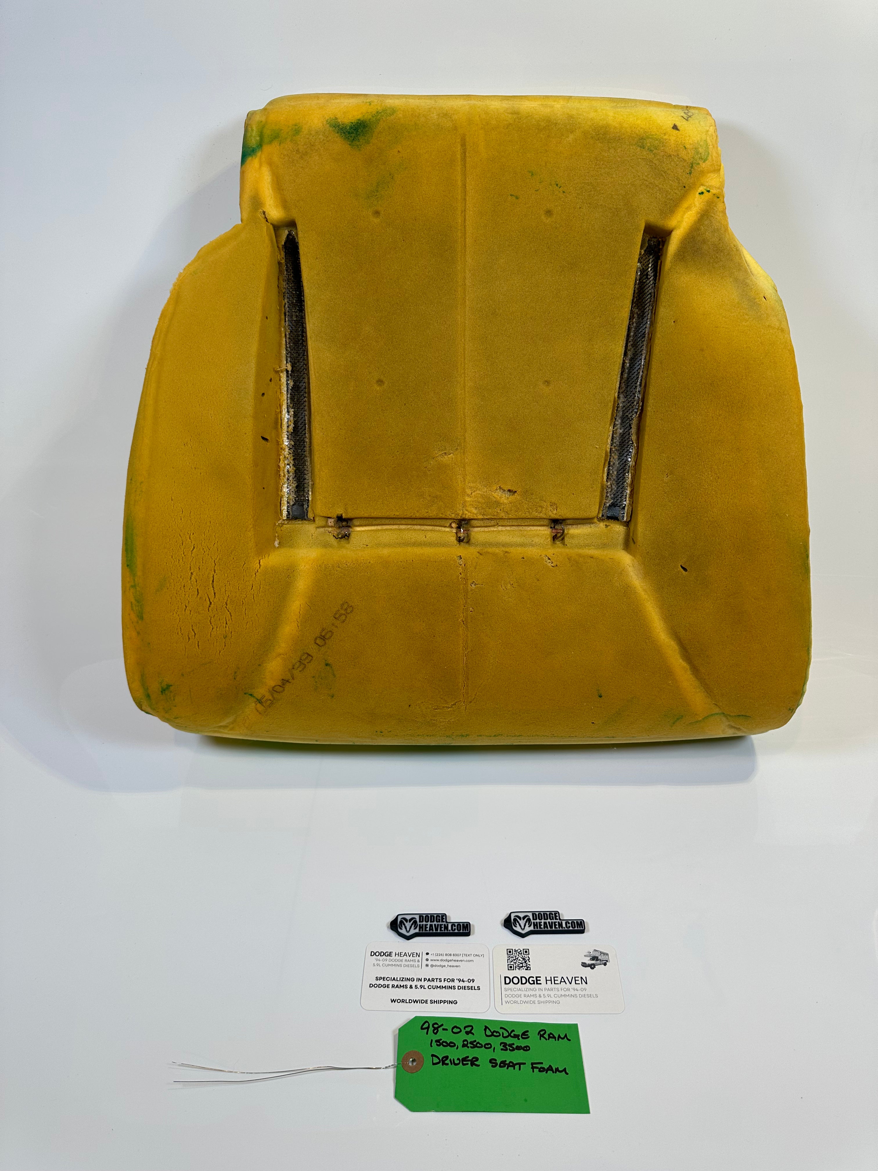 1998-2002 Dodge Ram 1500 2500 3500 Driver Side Seat Foam / Cushion