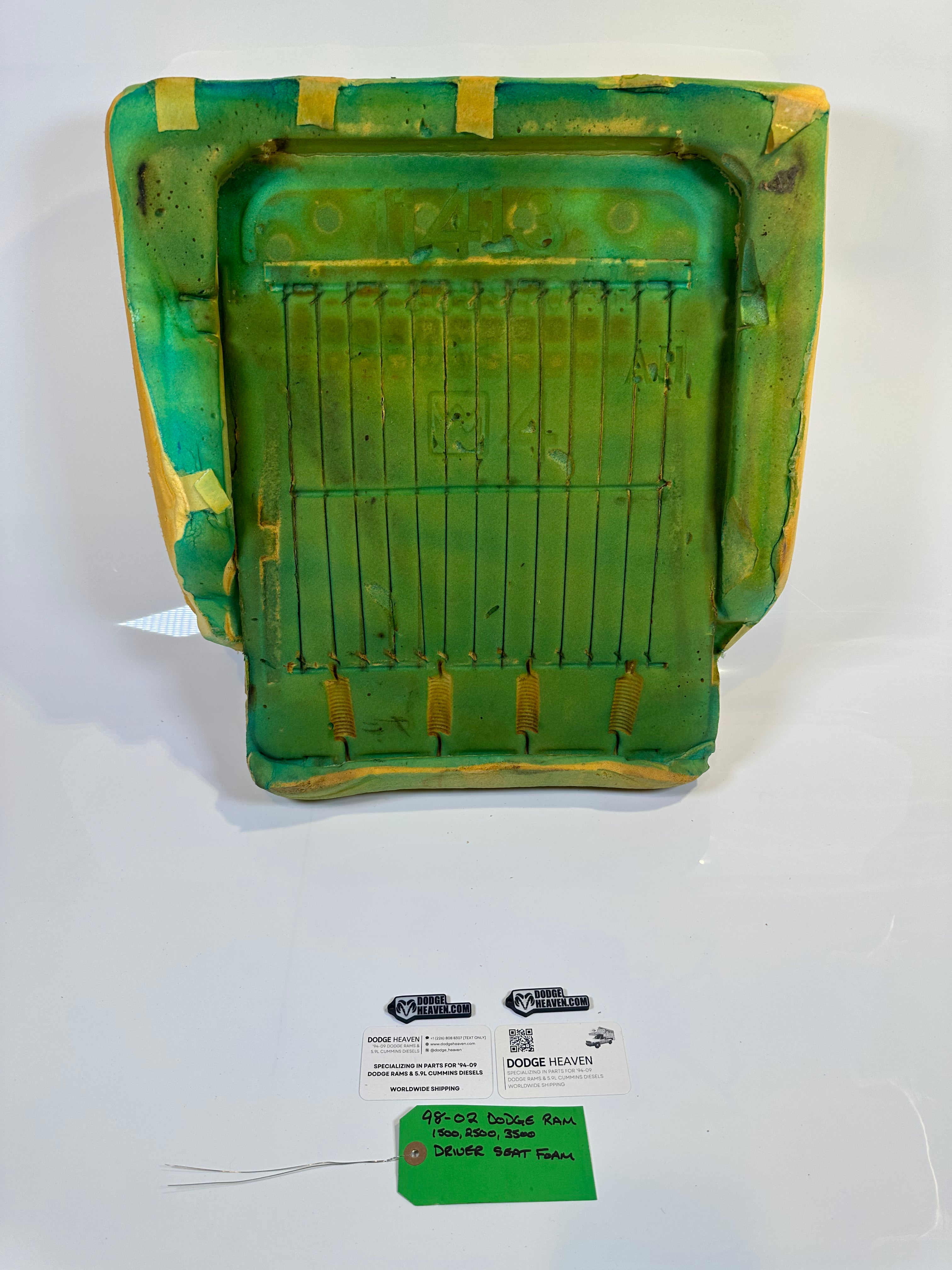 1998-2002 Dodge Ram 1500 2500 3500 Driver Side Seat Foam / Cushion